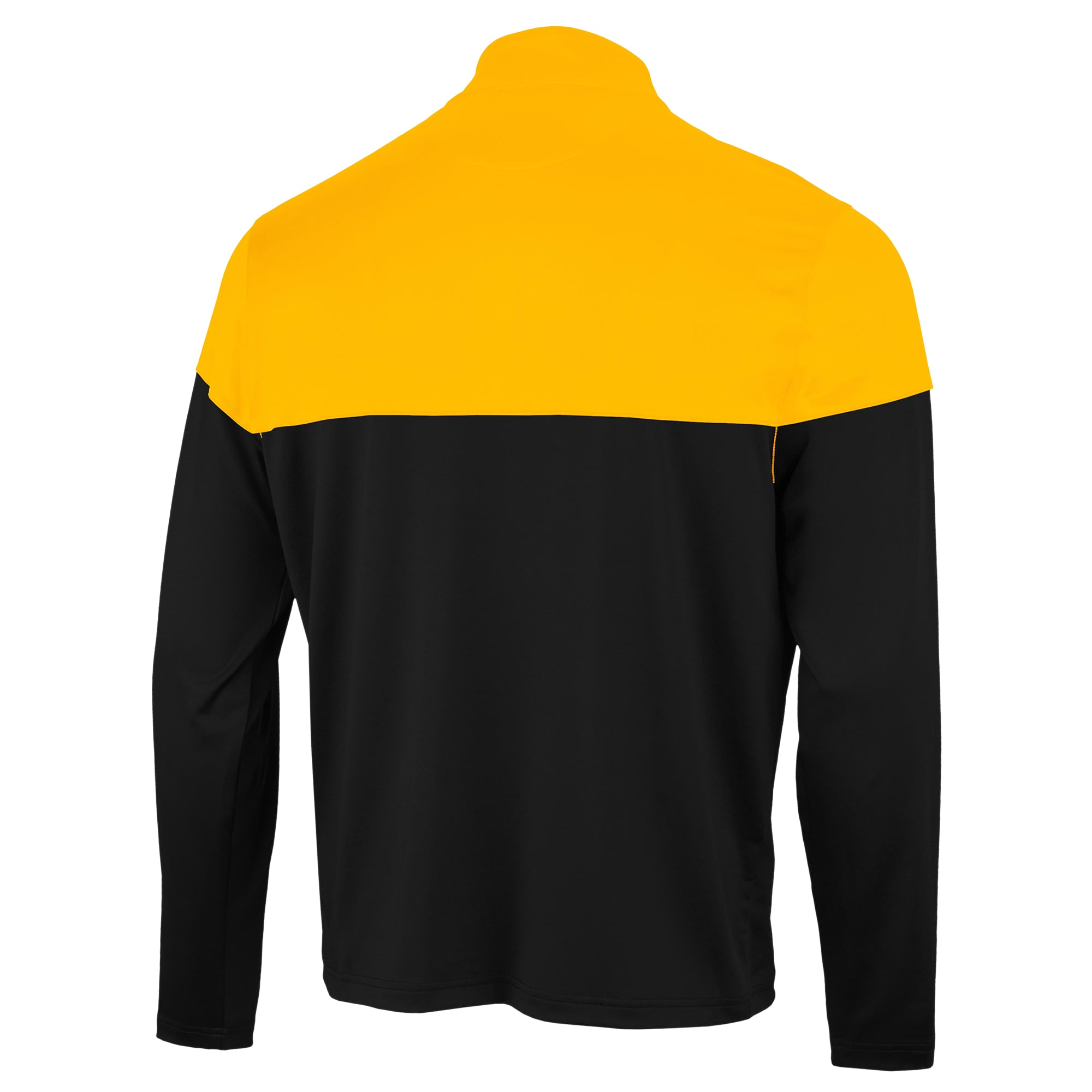 Pull à col zippé Antigua noir et or Pittsburgh Steelers pour homme