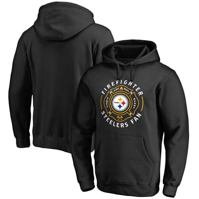 Pittsburgh Steelers Firefighter Pullover Hoodie - Black