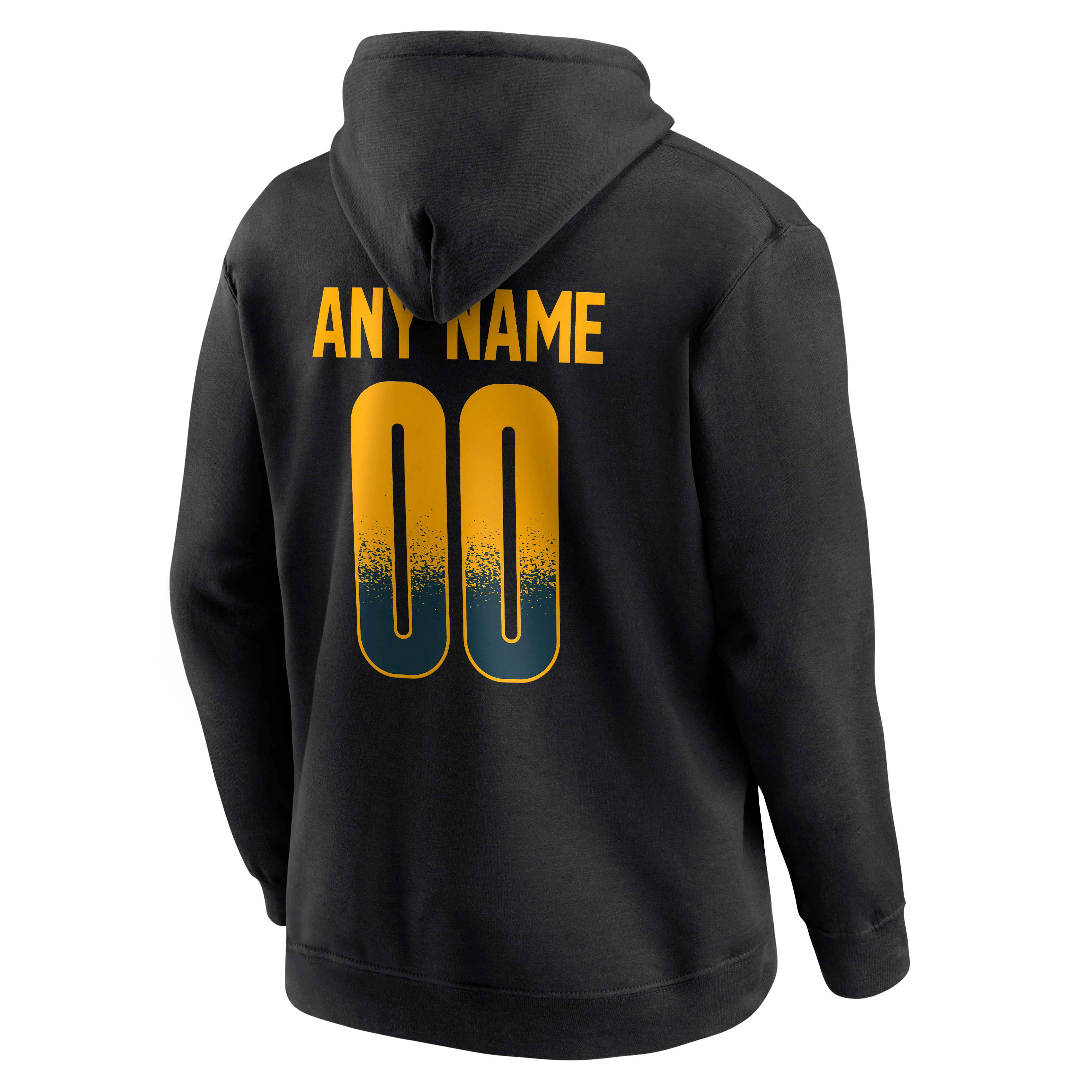 Men's Black Pittsburgh Steelers Home Field Pop Personalized Name & Number Hoodie