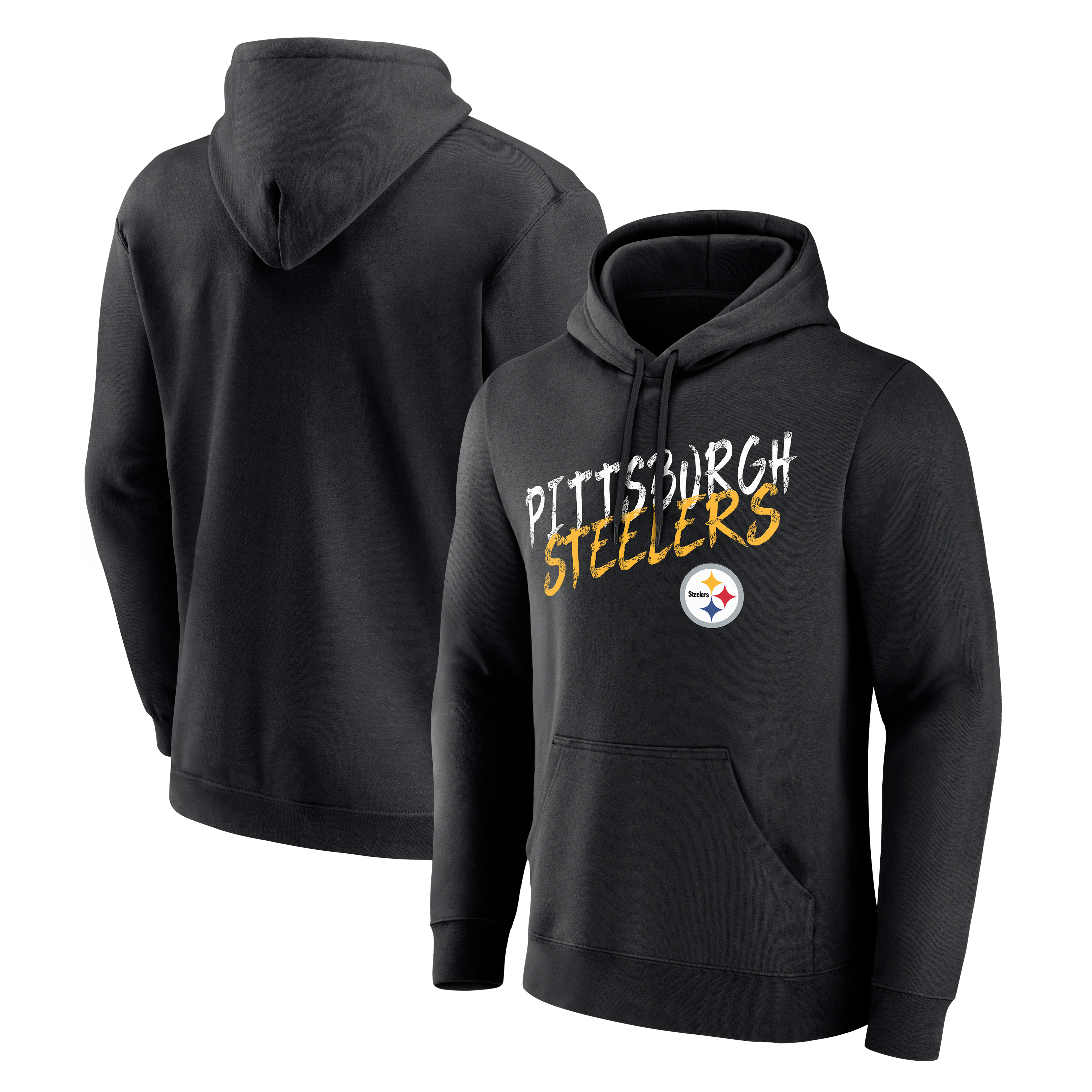 Sweat à capuche noir Pittsburgh Steelers Hustle pour homme