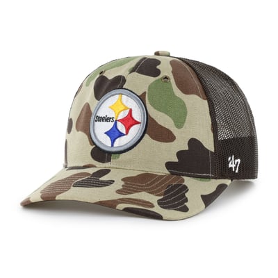 Pittsburgh Steelers Carhartt x '47 Adjustable Trucker Hat - Duck Camo