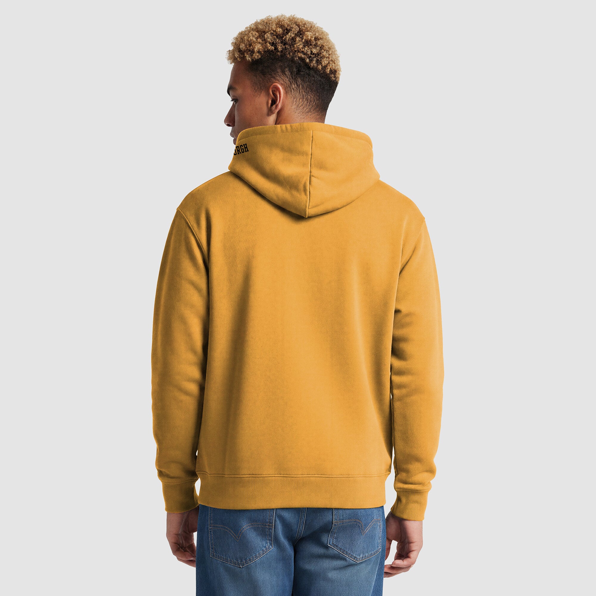 Sweat à capuche contrasté or/noir Pittsburgh Steelers pour homme de la marque Champion