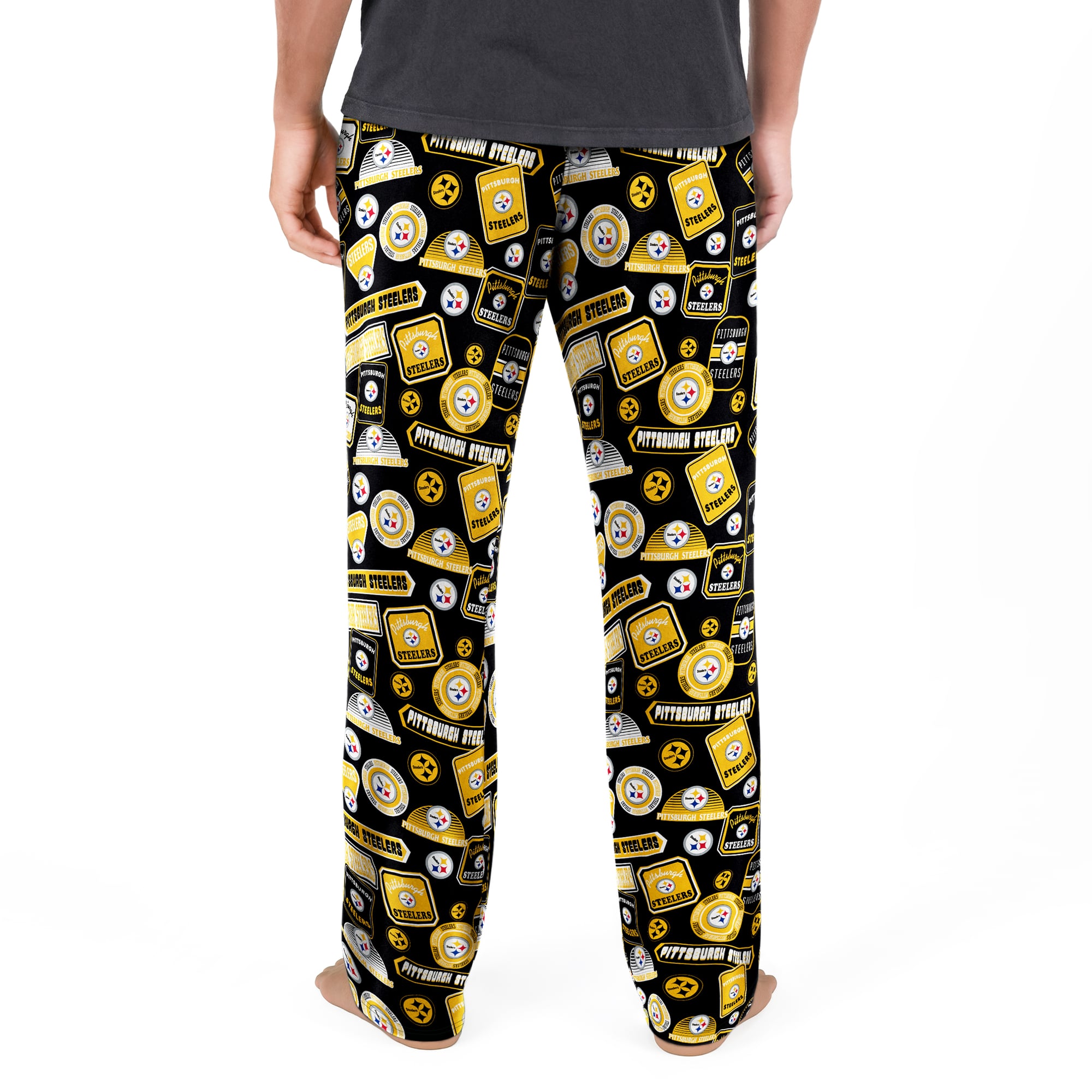 Men's Concepts Sport Black Pittsburgh Steelers Grady Sleep Pants