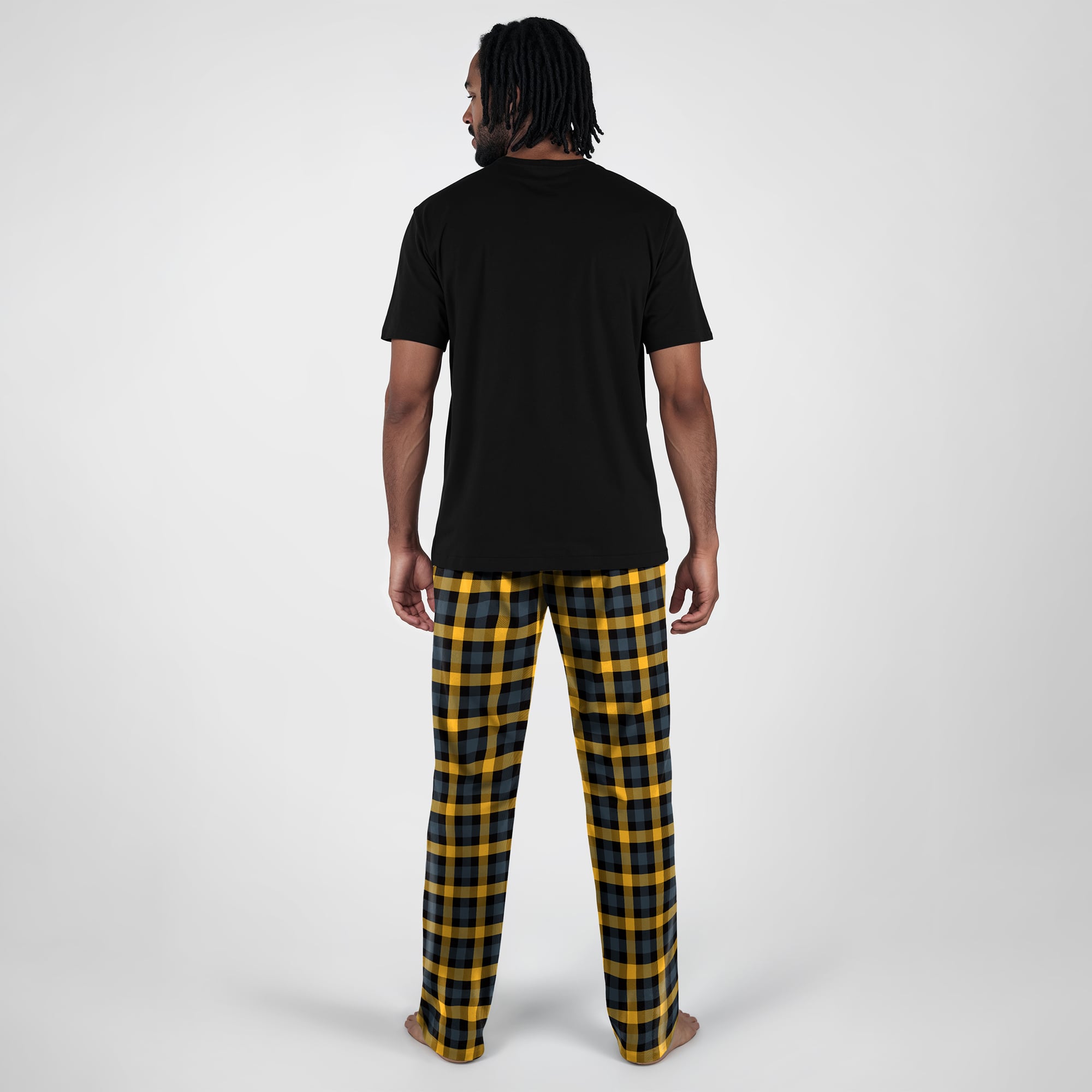 Men's Concepts Sport Black Pittsburgh Steelers Highland Sleep Set