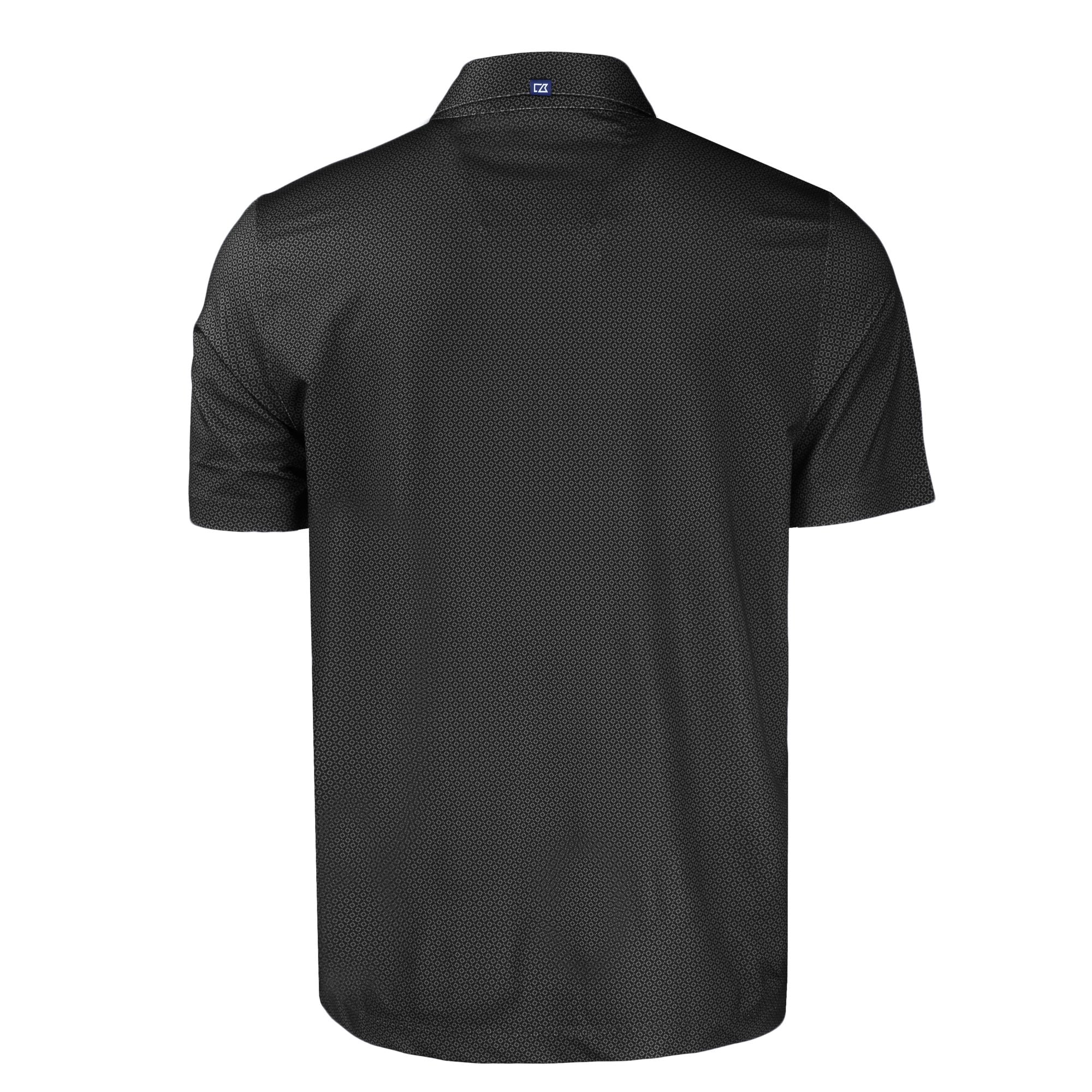 Men's Cutter & Buck Black Pittsburgh Steelers Helmet Big Tall Pike Eco Tonal Geo Print Stretch Recycled Polo