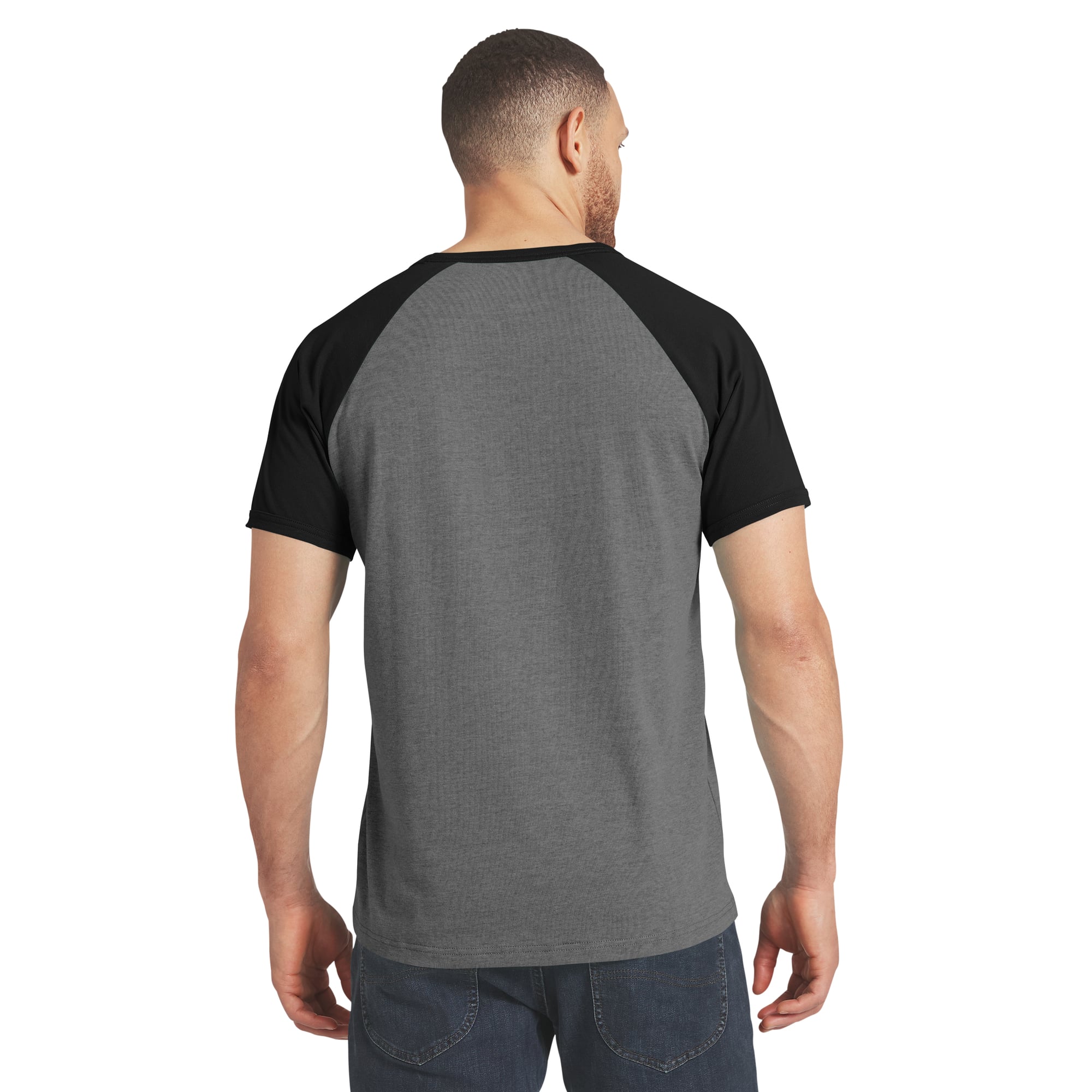 Men's Darius Rucker Collection by Fanatics Black Pittsburgh Steelers Raglan T-Shirt