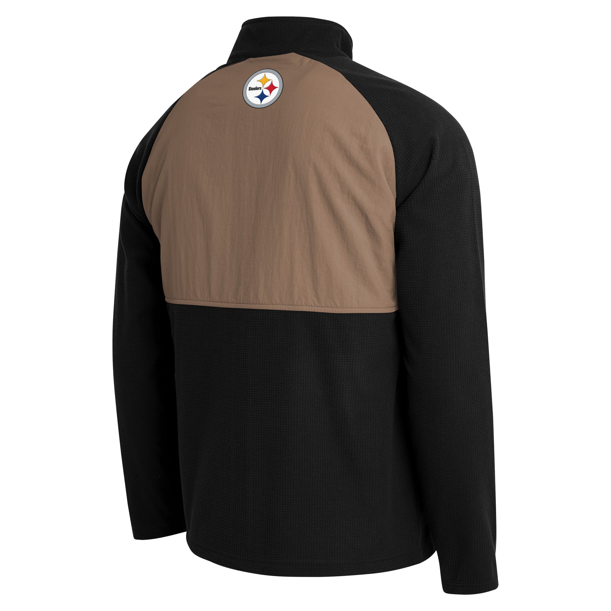 Men's Darius Rucker Collection by Fanatics  Black/Tan Pittsburgh Steelers Full-Zip Raglan Jacket