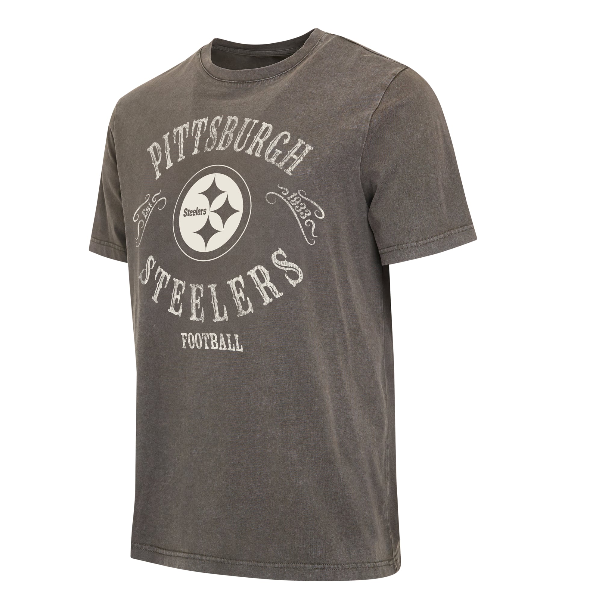 Men's Darius Rucker Collection by Fanatics Charcoal Pittsburgh Steelers Washed T-Shirt
