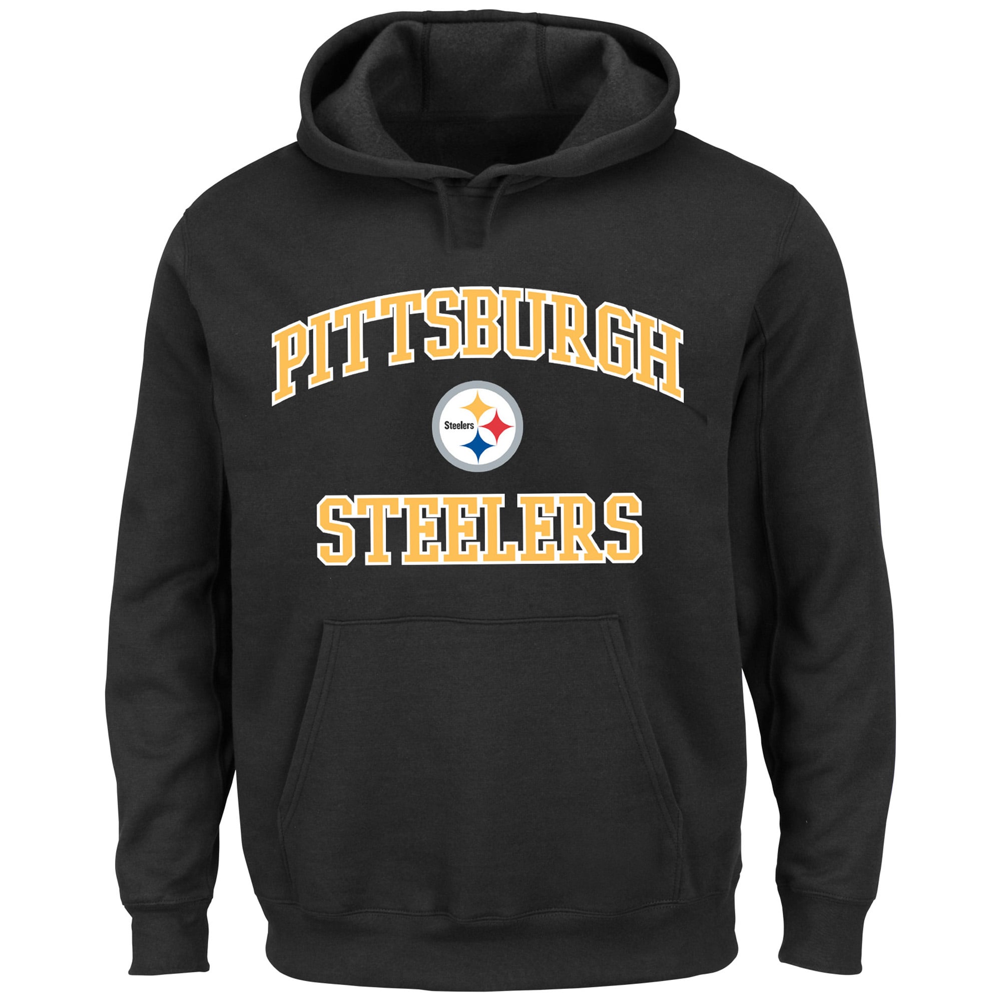 Men's Fanatics Black Pittsburgh Steelers Big & Tall Heart Soul Hoodie
