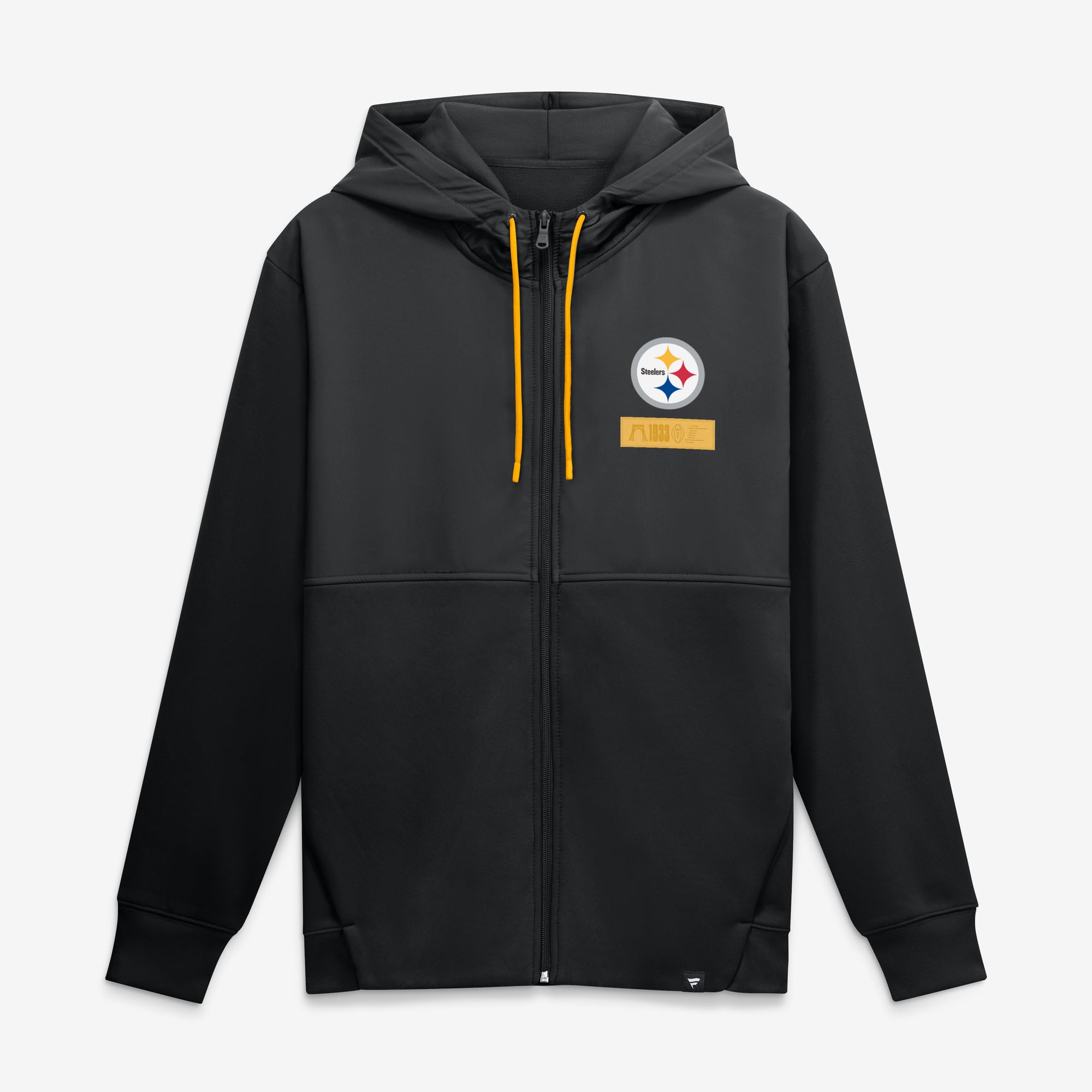 Sweat à capuche zippé noir Pittsburgh Steelers pour homme de Fanatics
