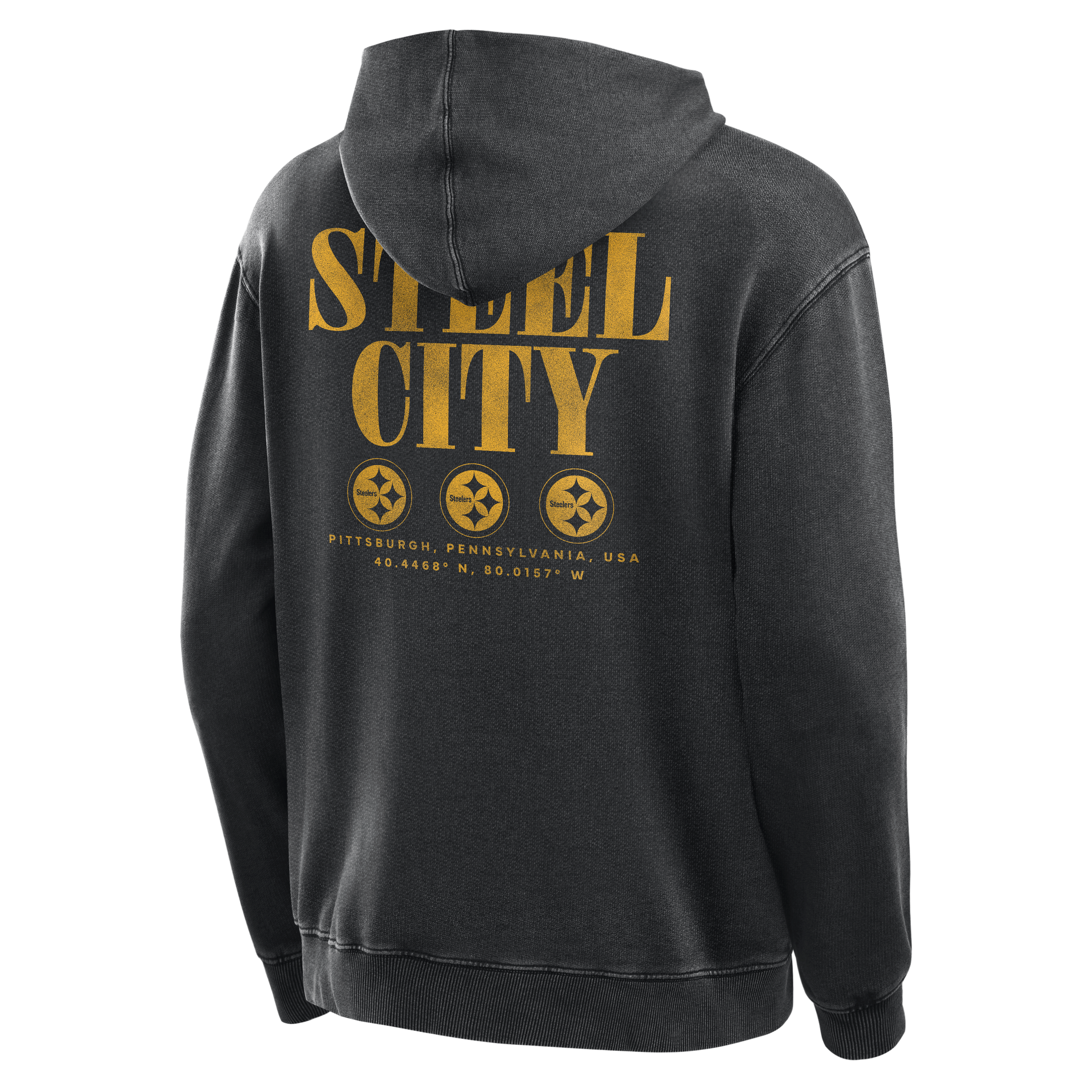 Sweat à capuche en molleton noir Fanatics Pittsburgh Steelers Relaxed Intense Rivalry pour homme