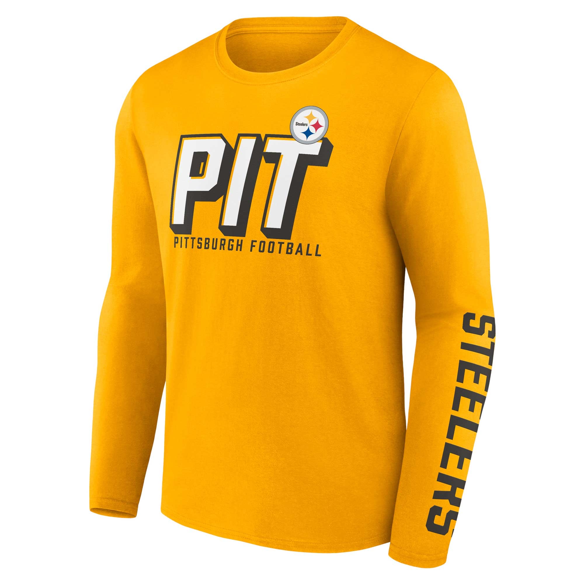 Ensemble de deux t-shirts Fanatics pour hommes, or/noir, Pittsburgh Steelers