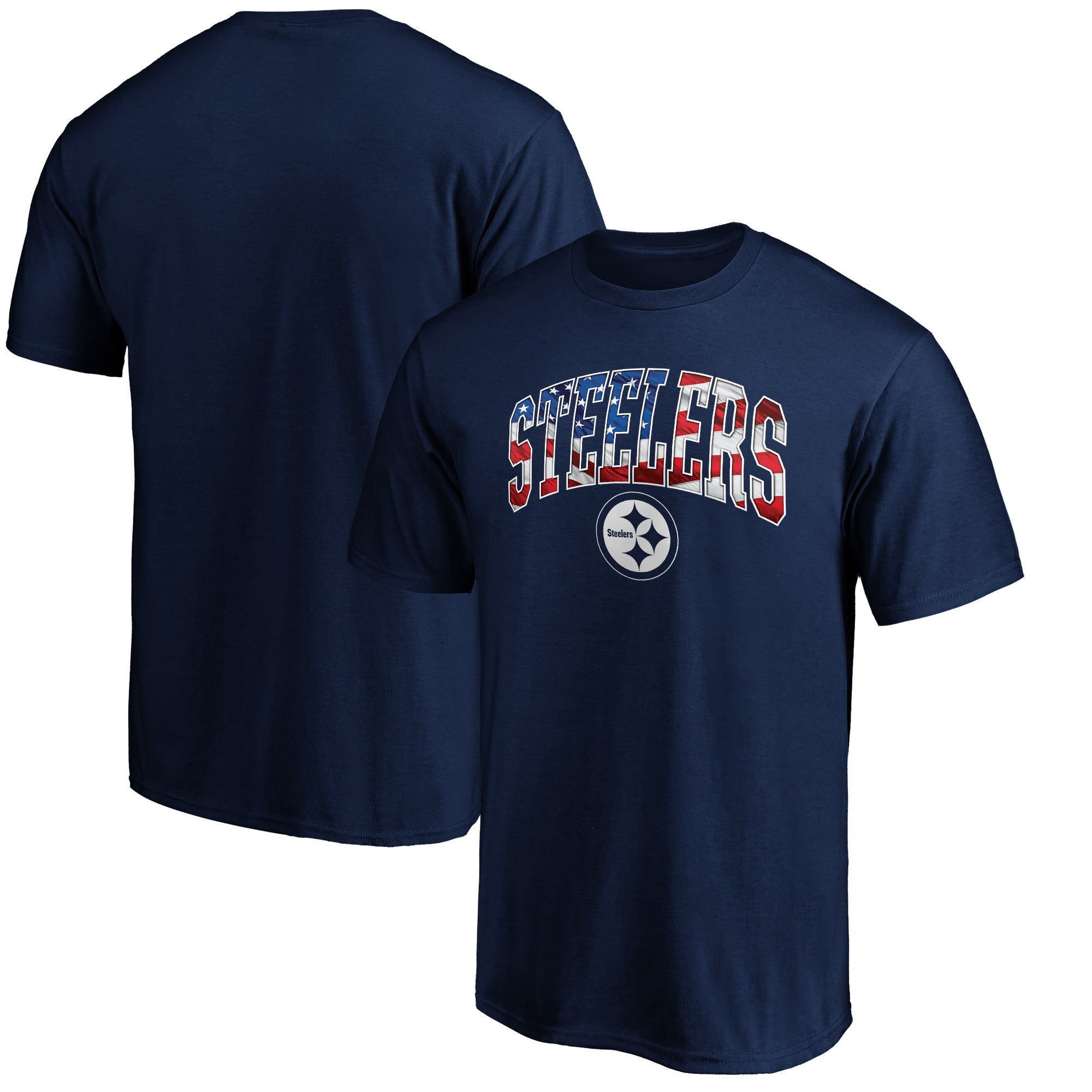 Men's Fanatics Navy Pittsburgh Steelers Banner Wave T-Shirt