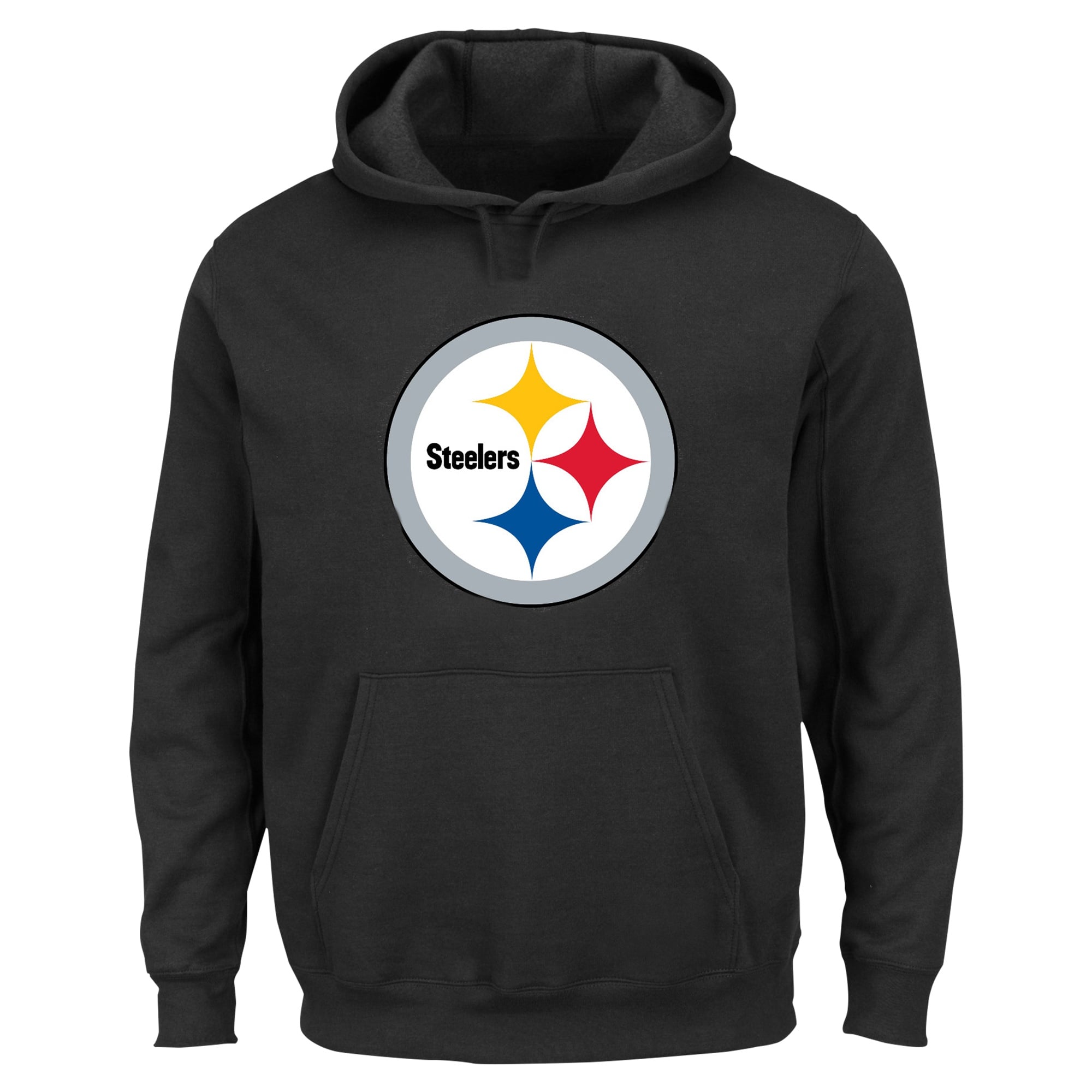 Sweat à capuche polaire Fanatics T.J. Watt noir Pittsburgh Steelers pour homme, grandes tailles, avec nom et numéro