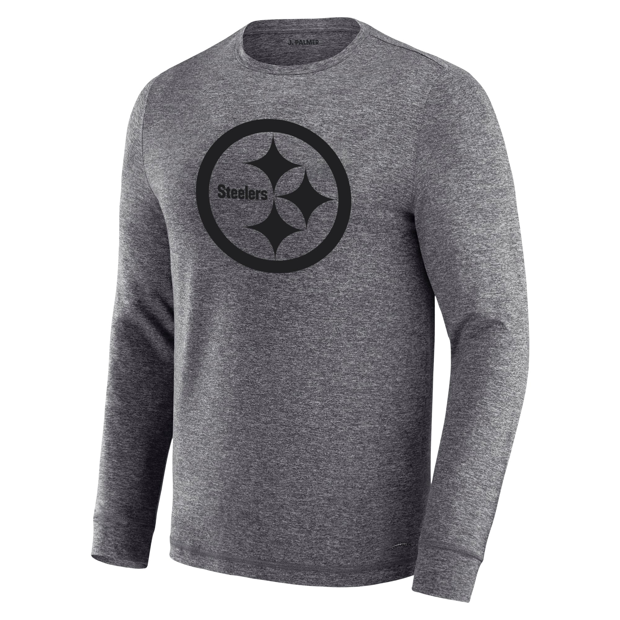 T-shirt à manches longues pour homme J. Palmer Charcoal Pittsburgh Steelers Four Down