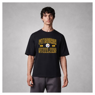 Pittsburgh Steelers Levelwear Luxe Moment Stronghold Knit T-Shirt - Black