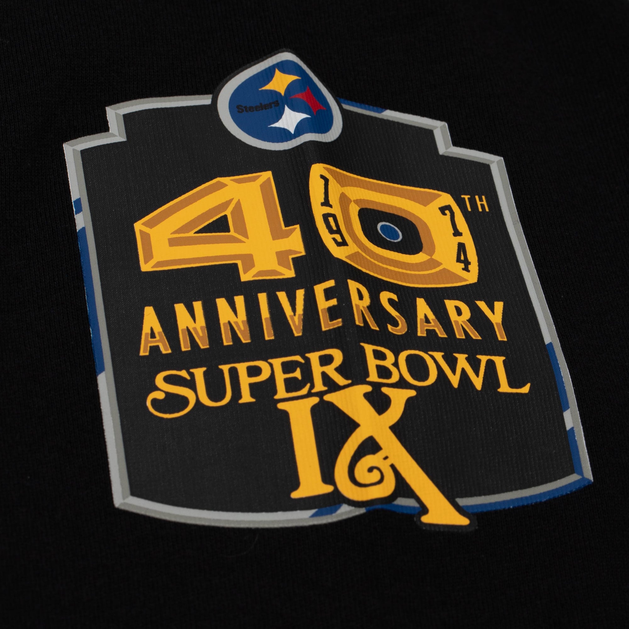 T-shirt à manches longues Mitchell & Ness noir Pittsburgh Steelers pour homme, grandes tailles, camp d'entraînement