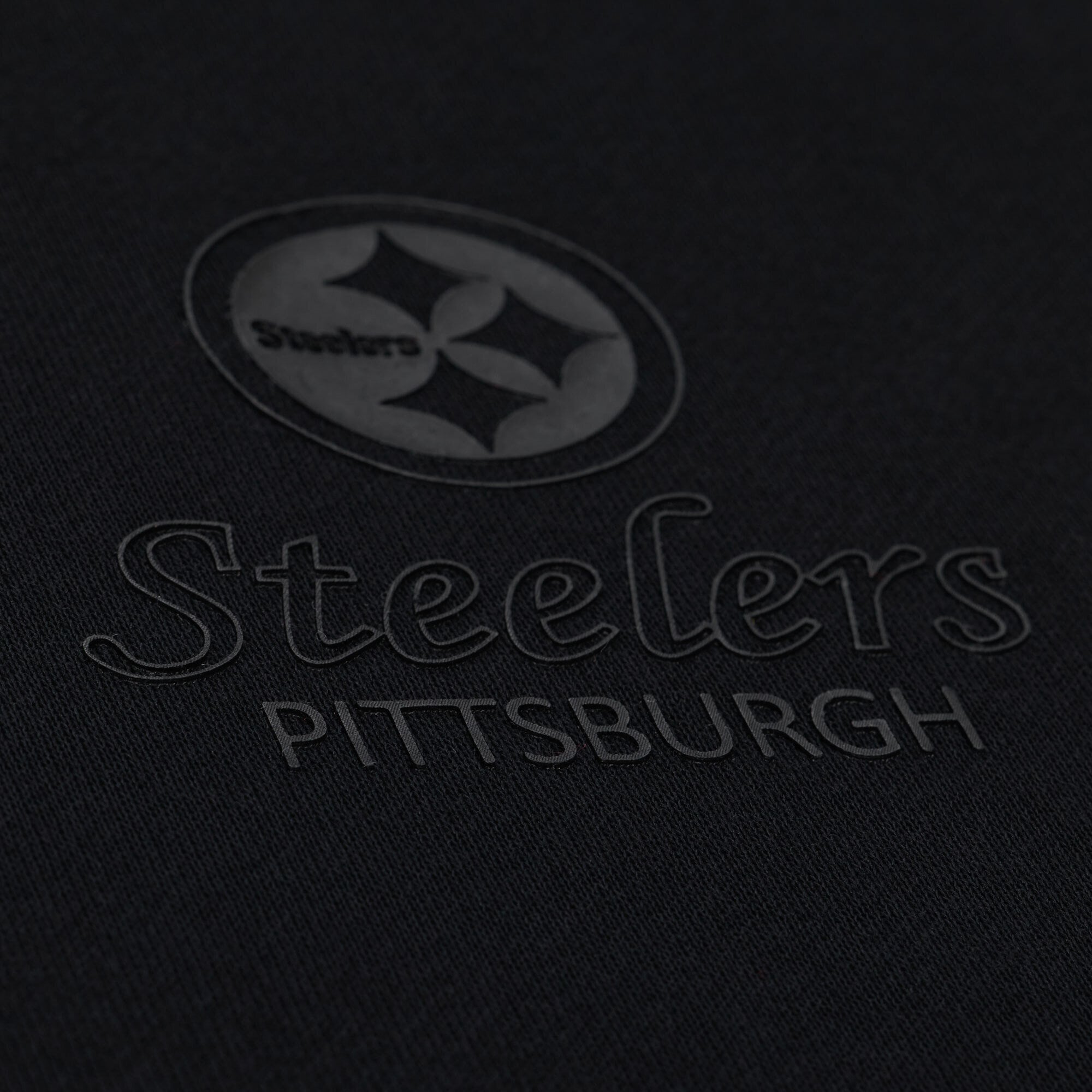 Men's Mitchell & Ness Pittsburgh Steelers Core Essentials Micro Logo Fleece Sweatshirt