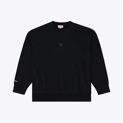 Pittsburgh Steelers Mitchell & Ness Core Essentials Micro Logo Fleece Sweatshirt - Black
