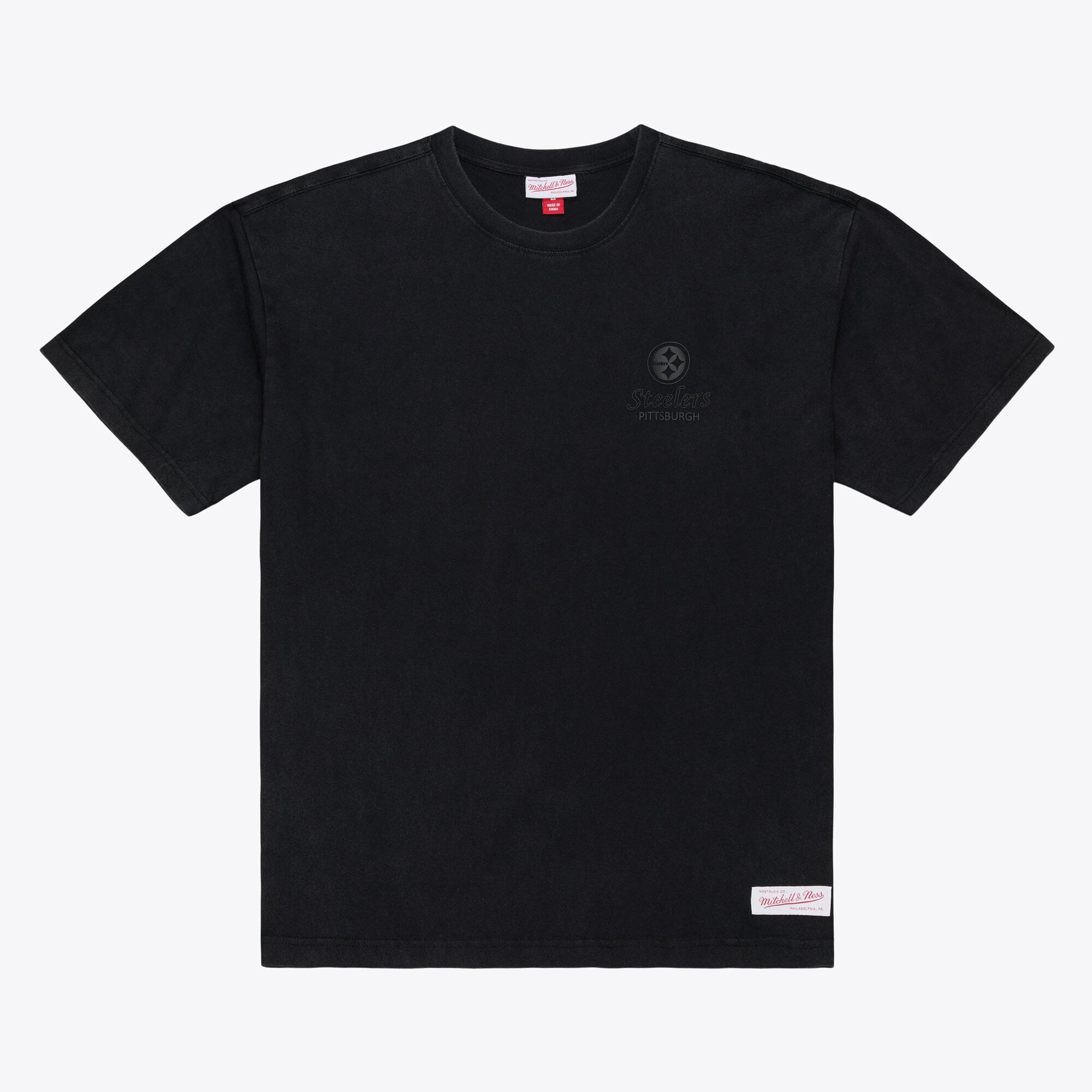 Men's Mitchell & Ness Pittsburgh Steelers Core Essentials Micro Logo T-Shirt