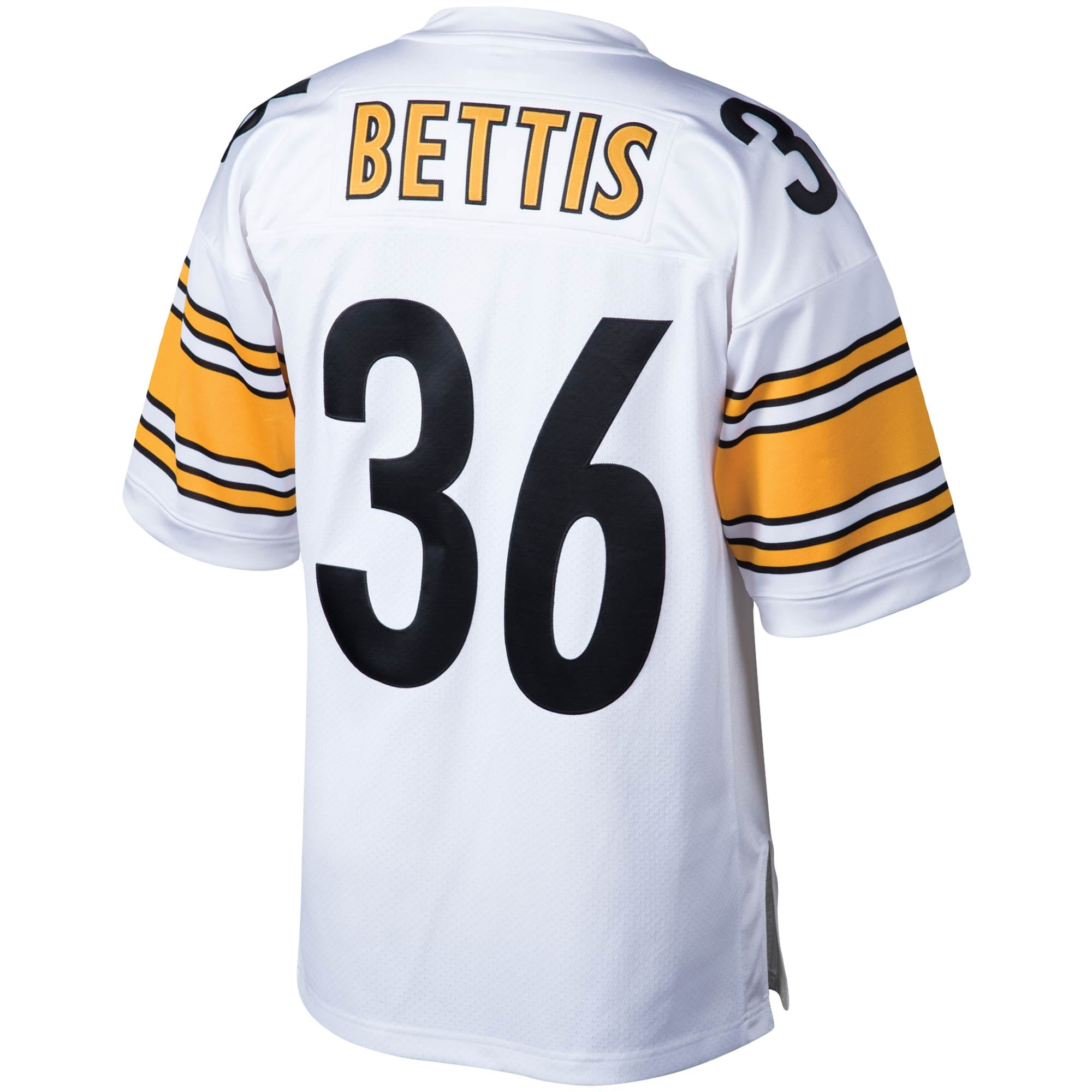 Men's Mitchell & Ness Jerome Bettis White Pittsburgh Steelers 2005 Authentic Throwback Retired Player Jersey