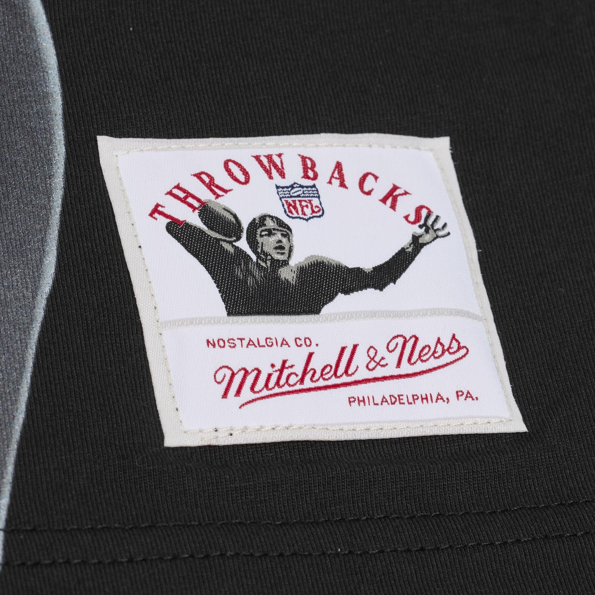 T-shirt Mitchell & Ness pour homme, noir, Troy Polamalu, Pittsburgh Steelers, joueur retraité.