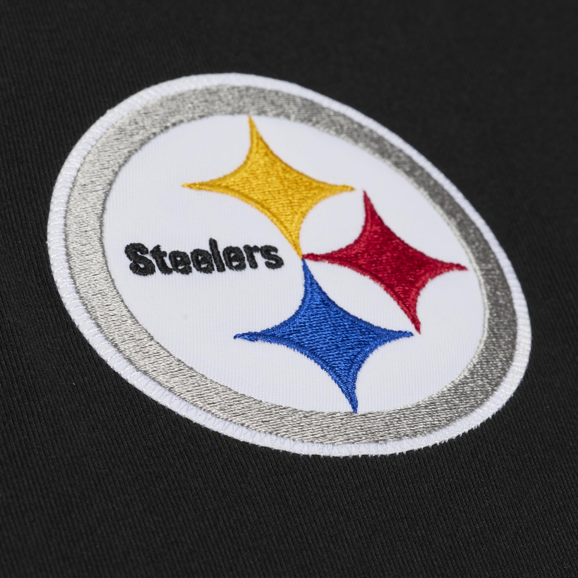 T-shirt Mitchell & Ness pour homme, noir, Troy Polamalu, Pittsburgh Steelers, joueur retraité.