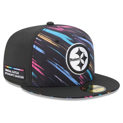 Pittsburgh Steelers New Era 2026 NFL Crucial Catch 59FIFTY Fitted Hat - Black