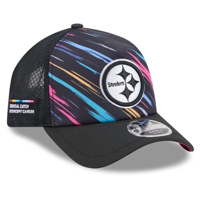 Pittsburgh Steelers New Era 2026 NFL Crucial Catch 9FORTY Apex Adjustable Hat - Black