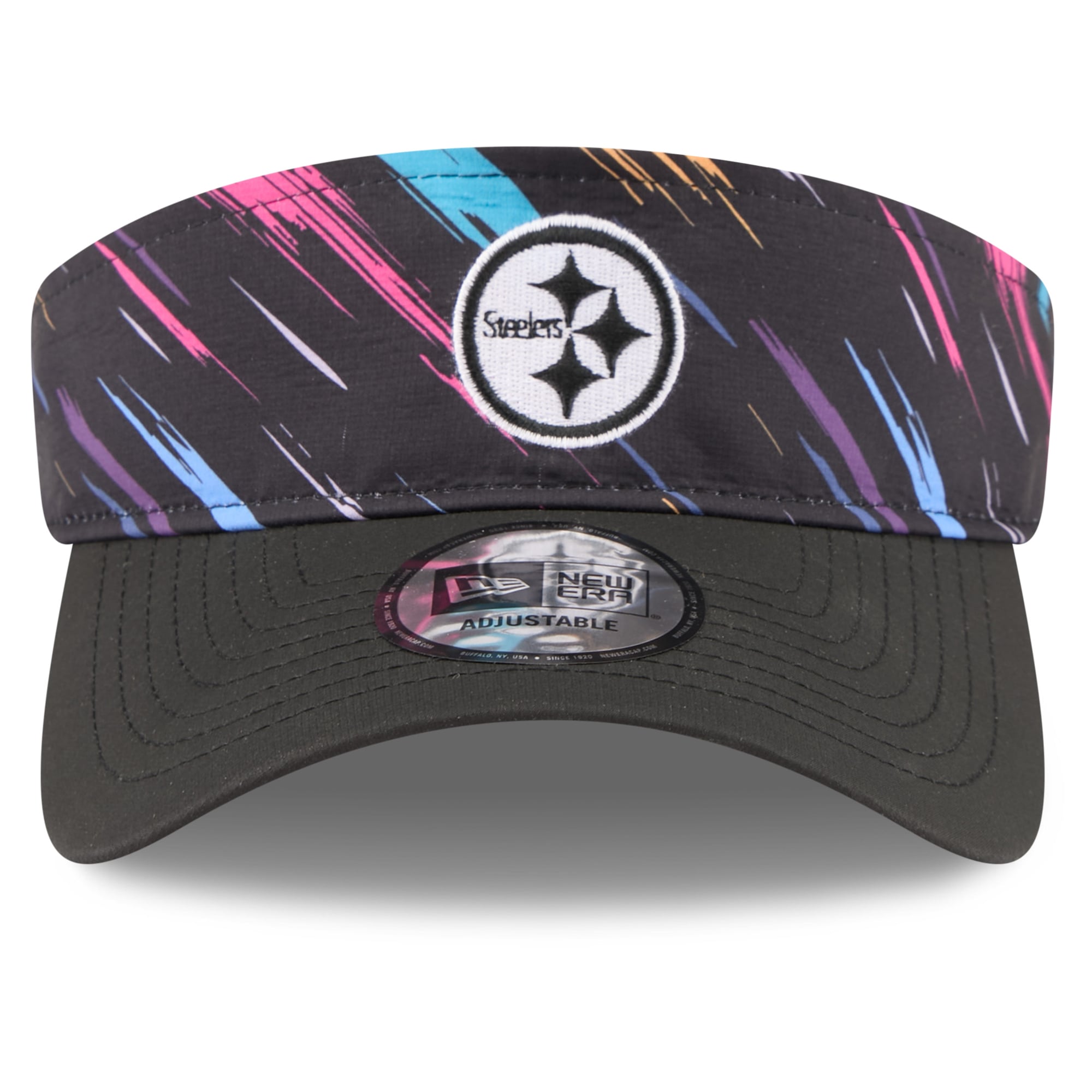 Men's New Era Black Pittsburgh Steelers 2026 NFL Crucial Catch Adjustable Visor