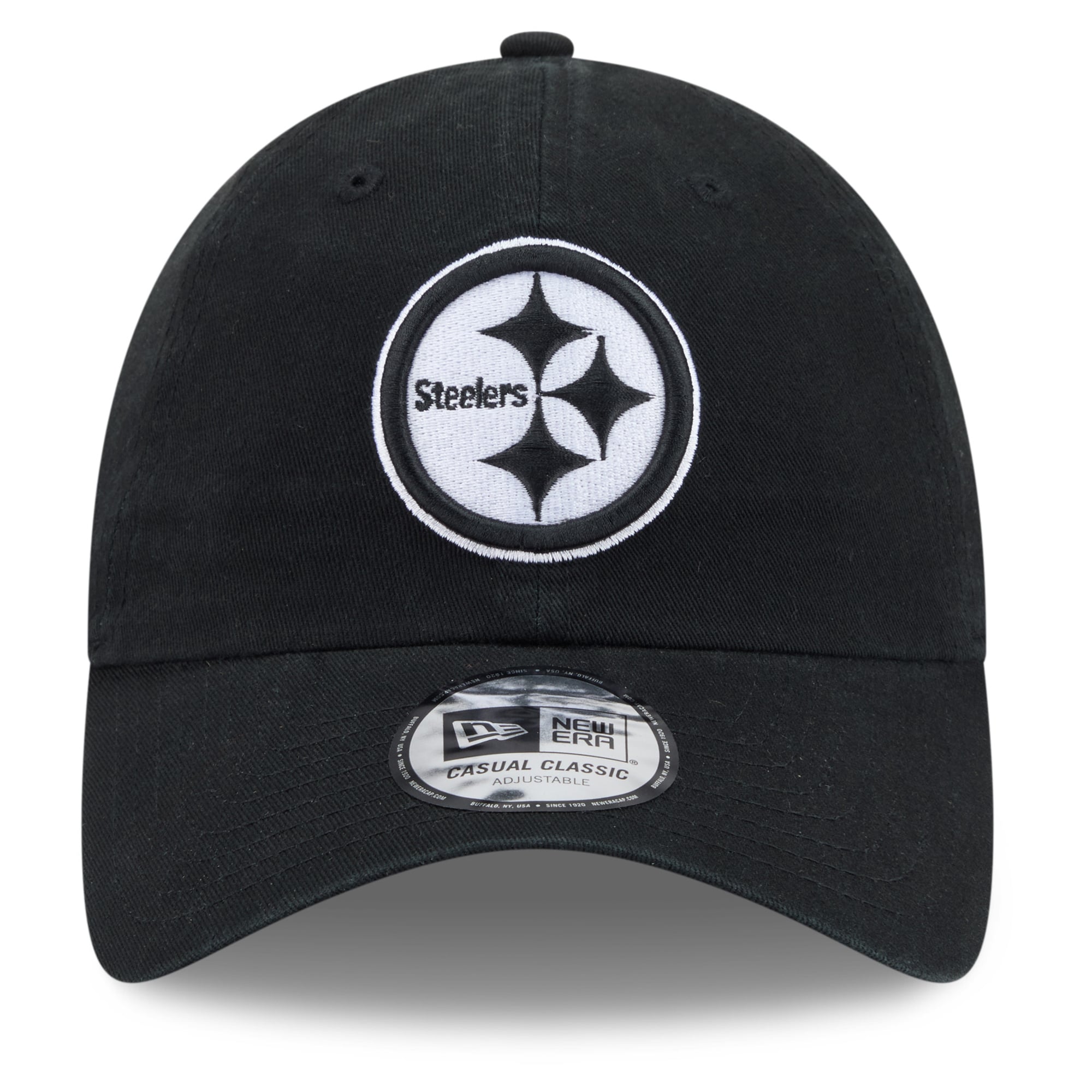 Men's New Era Black Pittsburgh Steelers 2026 NFL Crucial Catch Casual Classic Adjustable Hat