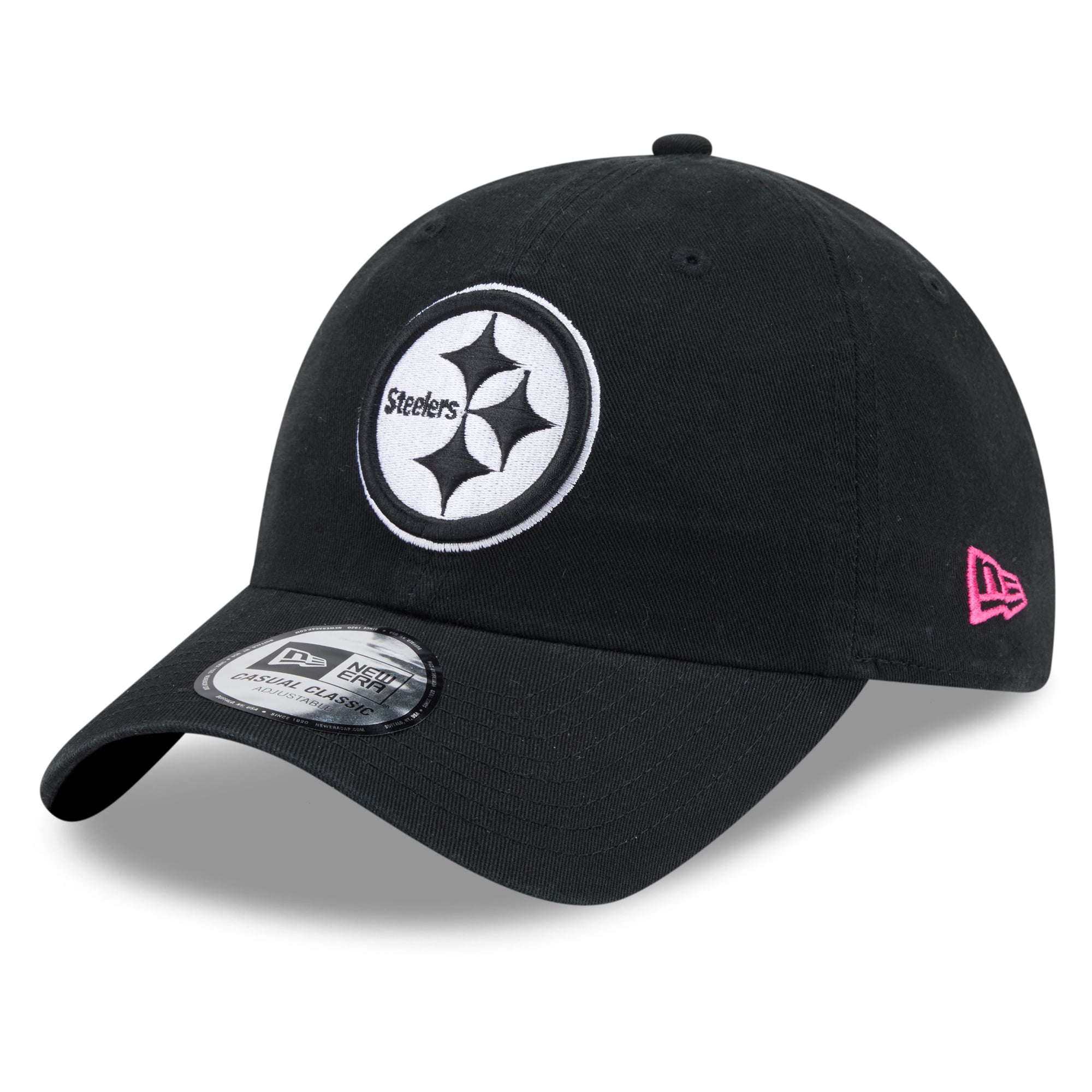 Men's New Era Black Pittsburgh Steelers 2026 NFL Crucial Catch Casual Classic Adjustable Hat