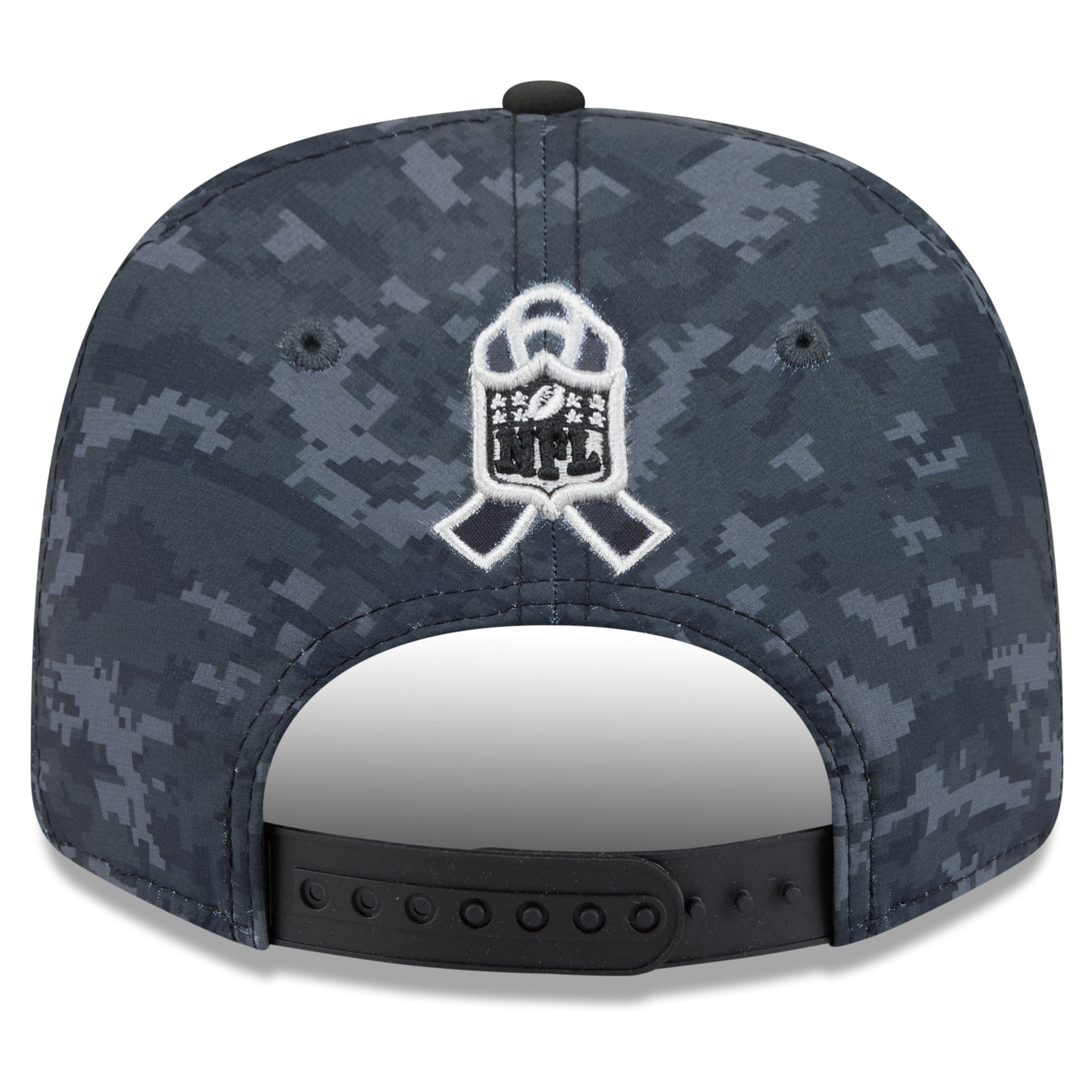 Casquette ajustable New Era noire Pittsburgh Steelers 2026 Salute To Service 9SEVENTY pour homme