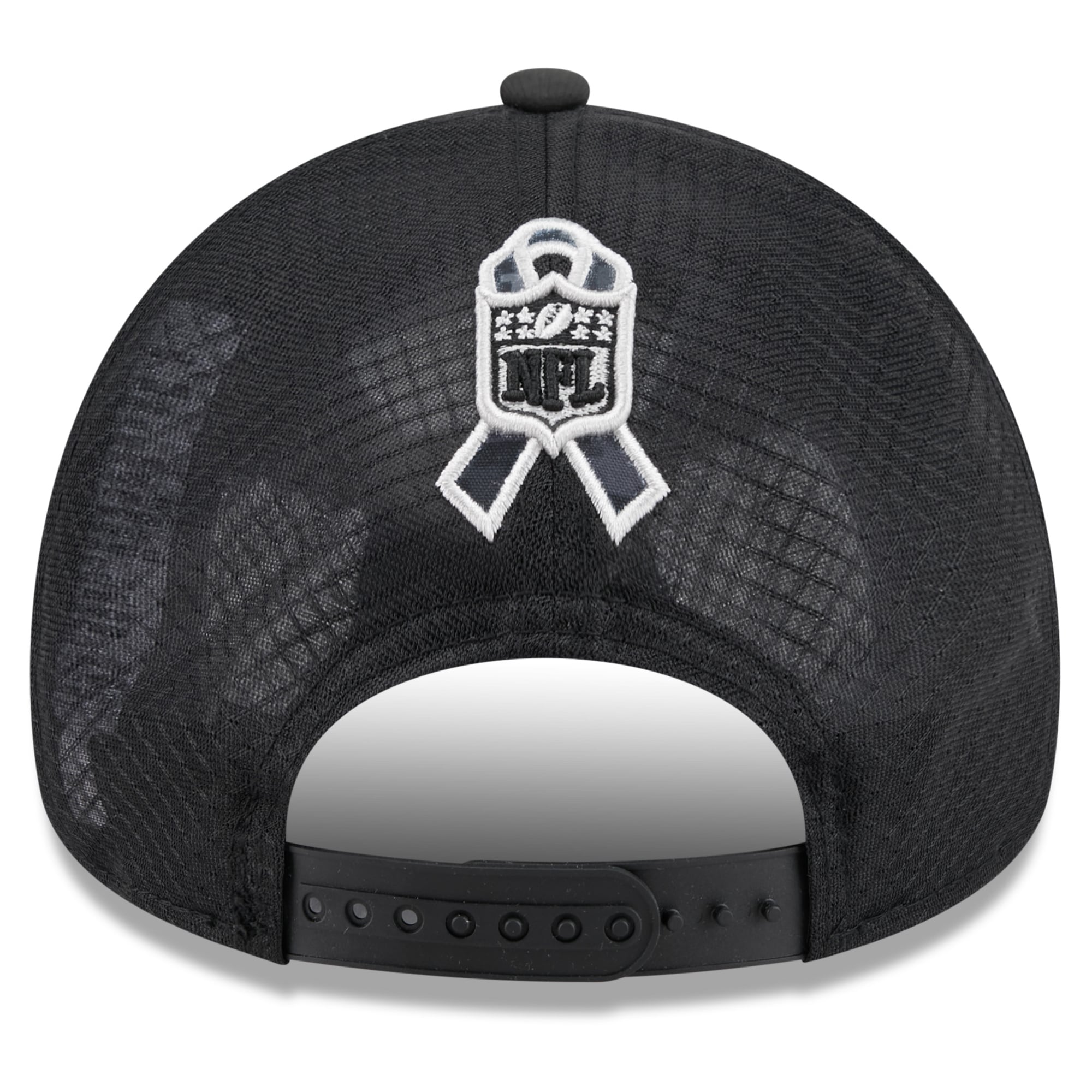 Casquette trucker ajustable New Era Apex 9FORTY noire Pittsburgh Steelers 2026 Salute To Service pour homme