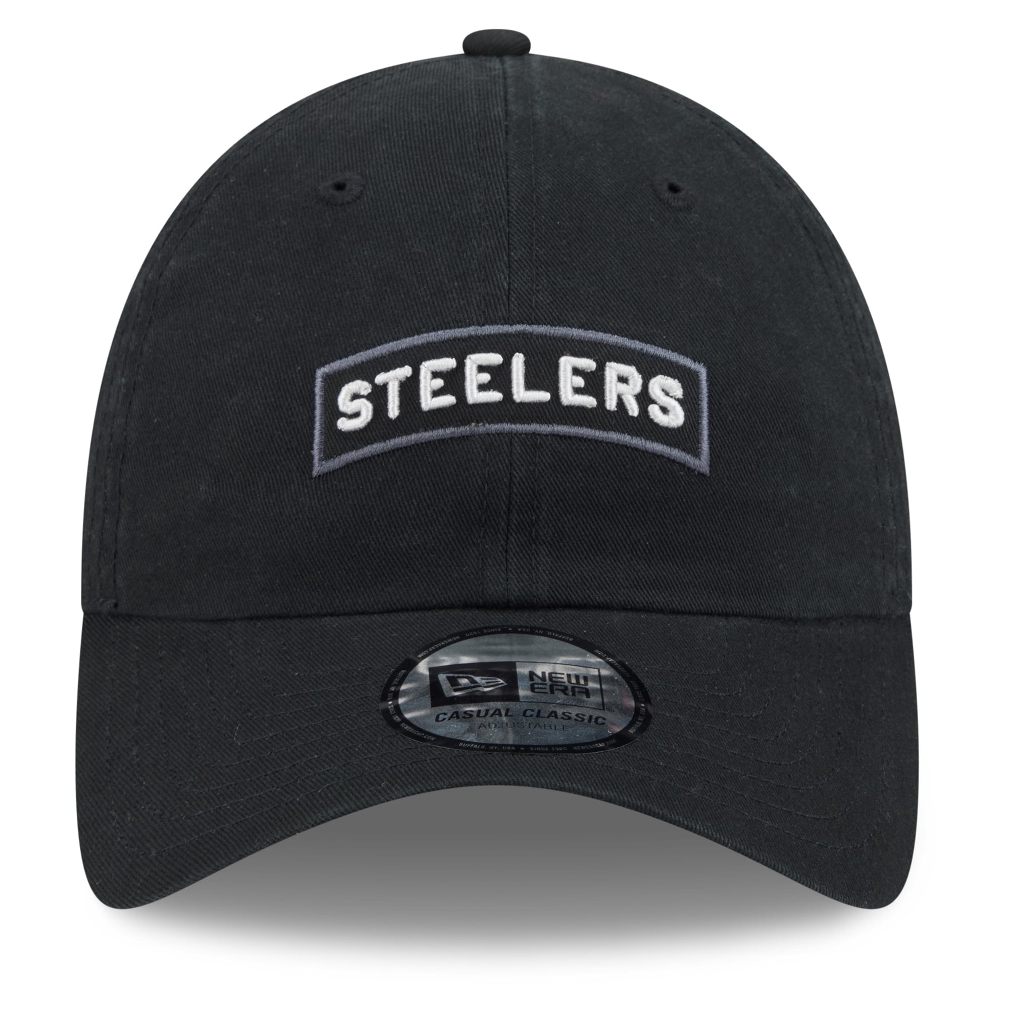 Casquette New Era noire Pittsburgh Steelers 2026 Salute To Service pour homme, style classique décontracté et ajustable