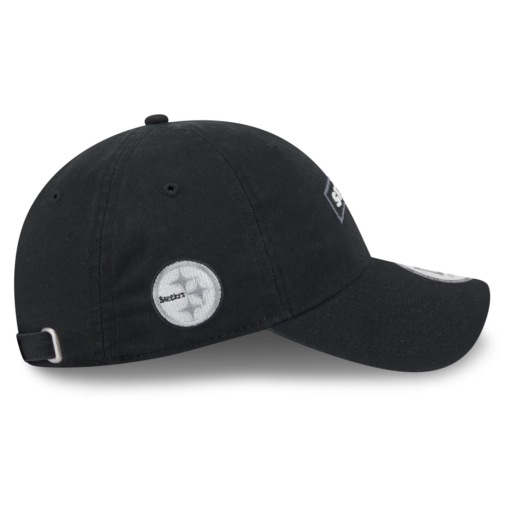 Casquette New Era noire Pittsburgh Steelers 2026 Salute To Service pour homme, style classique décontracté et ajustable