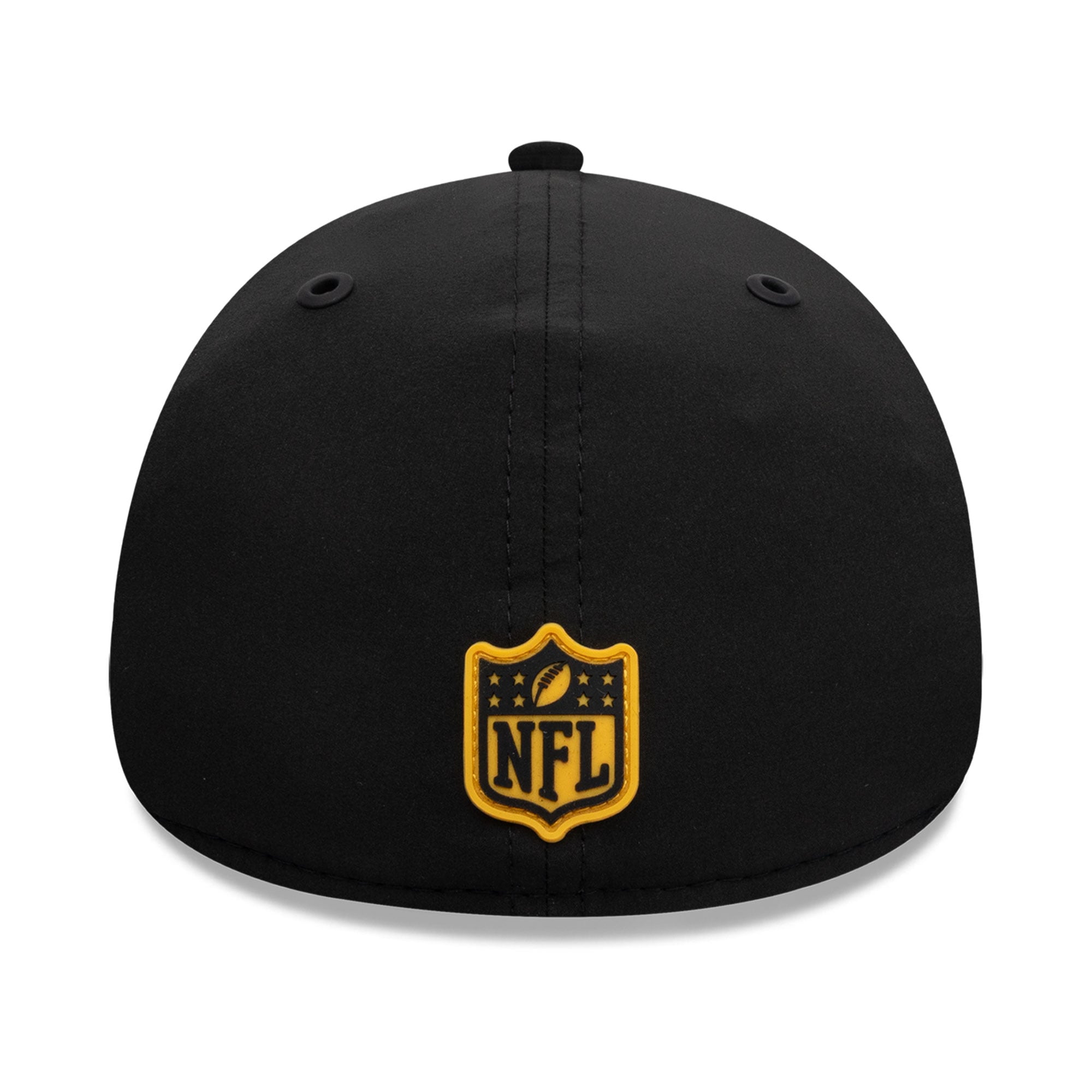 Casquette New Era noire Pittsburgh Steelers 2026 Sideline 39THIRTY M-Crown Flex pour homme
