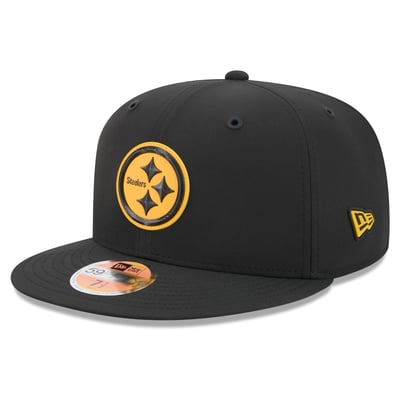 Pittsburgh Steelers New Era 2026 Sideline 59FIFTY Fitted Hat - Black