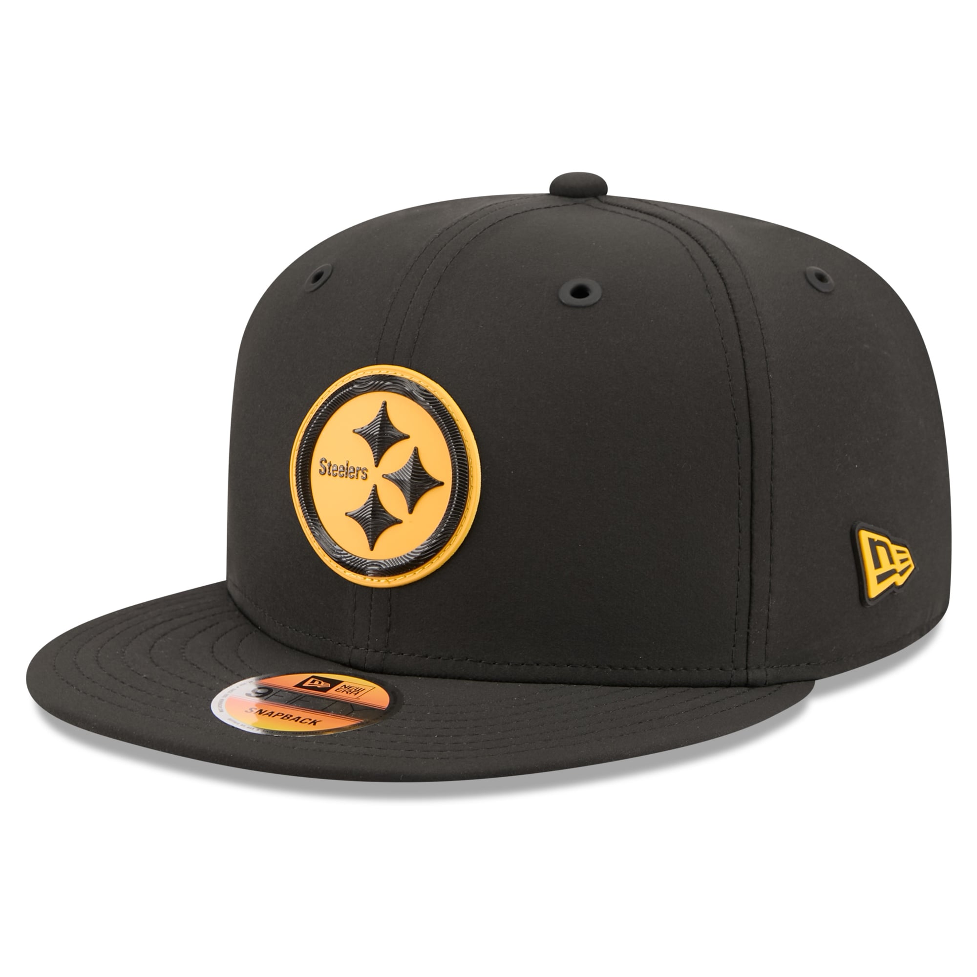 Men's New Era Black Pittsburgh Steelers 2026 Sideline 9FIFTY Snapback Hat