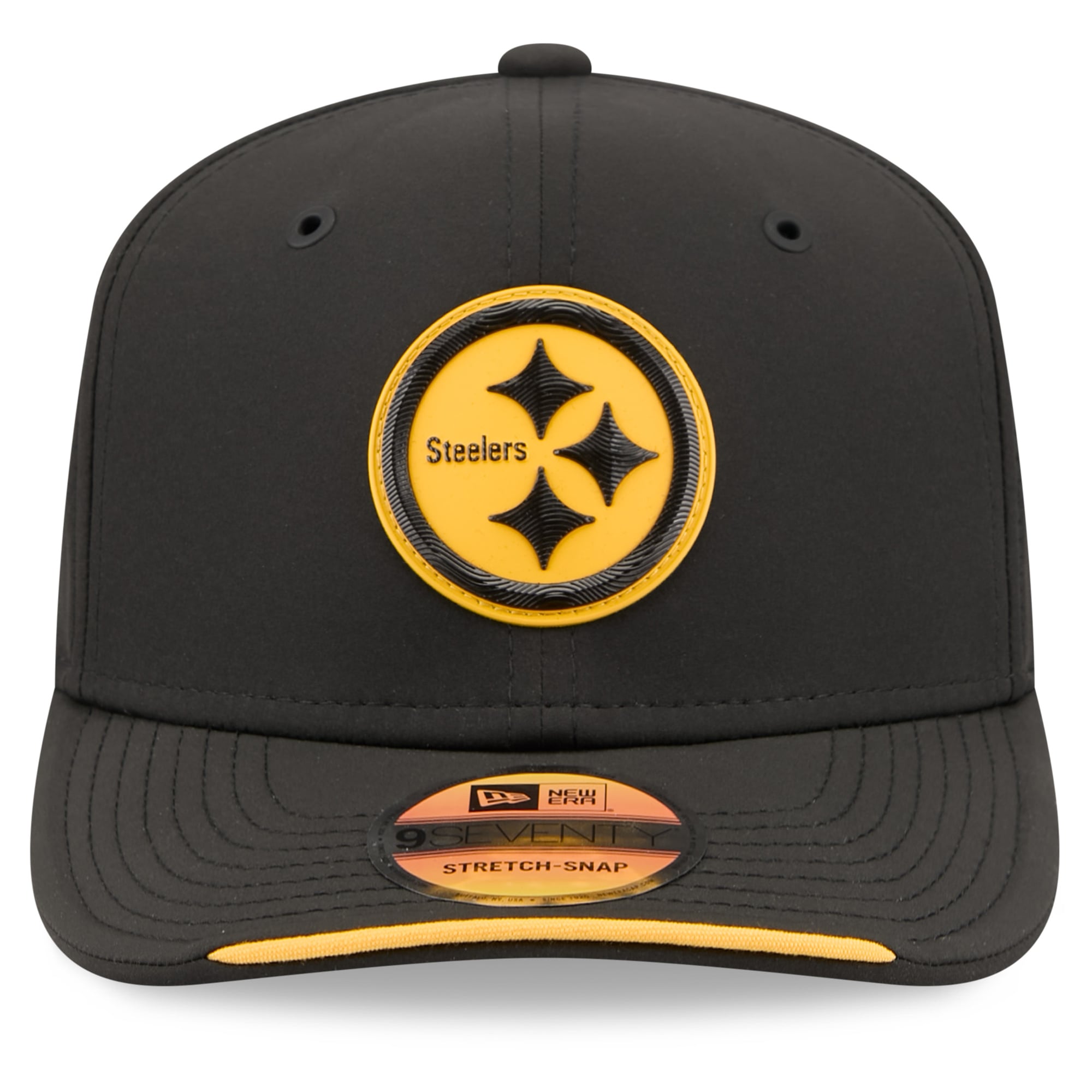 Men's New Era Black Pittsburgh Steelers 2026 Sideline 9SEVENTY Adjustable Hat