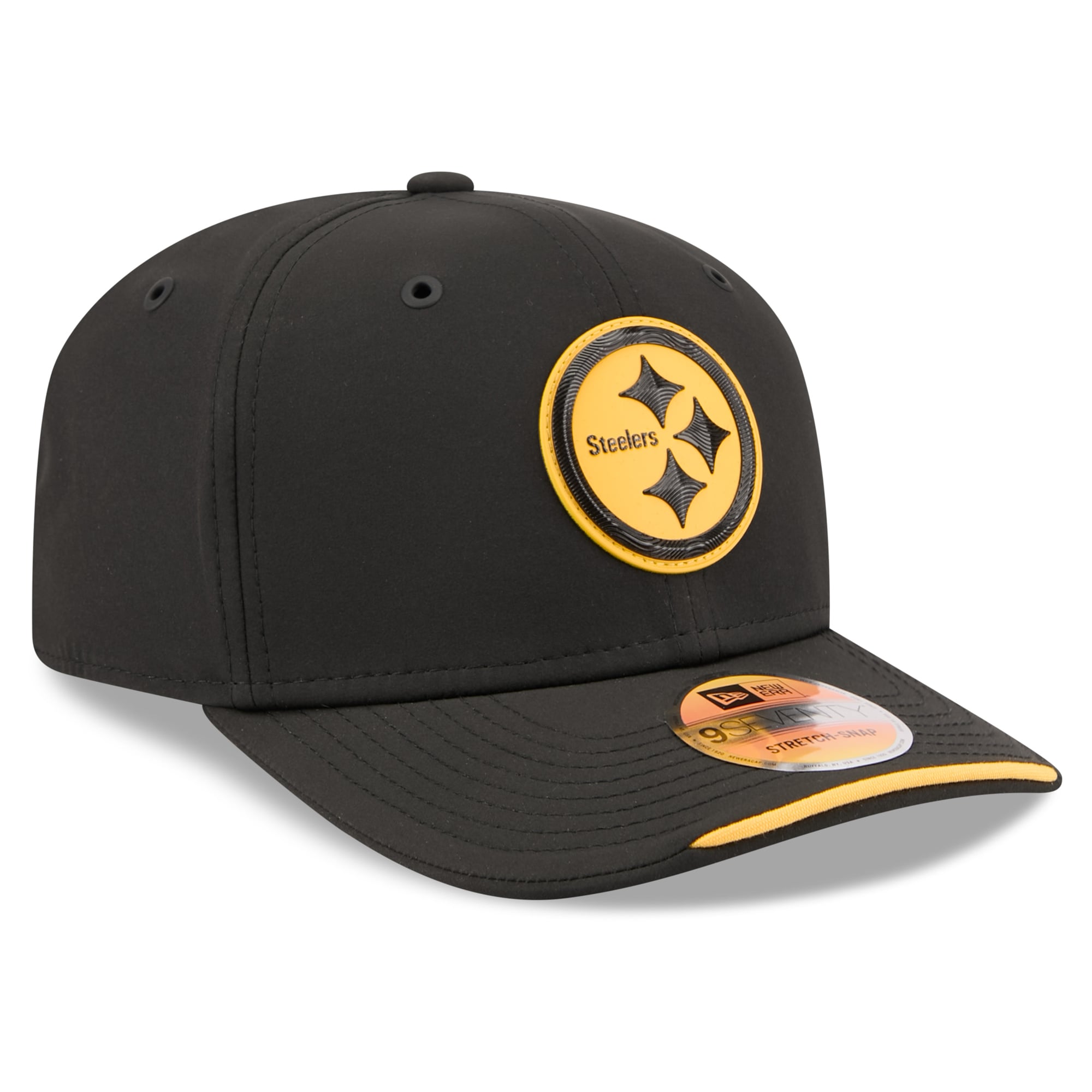 Men's New Era Black Pittsburgh Steelers 2026 Sideline 9SEVENTY Adjustable Hat
