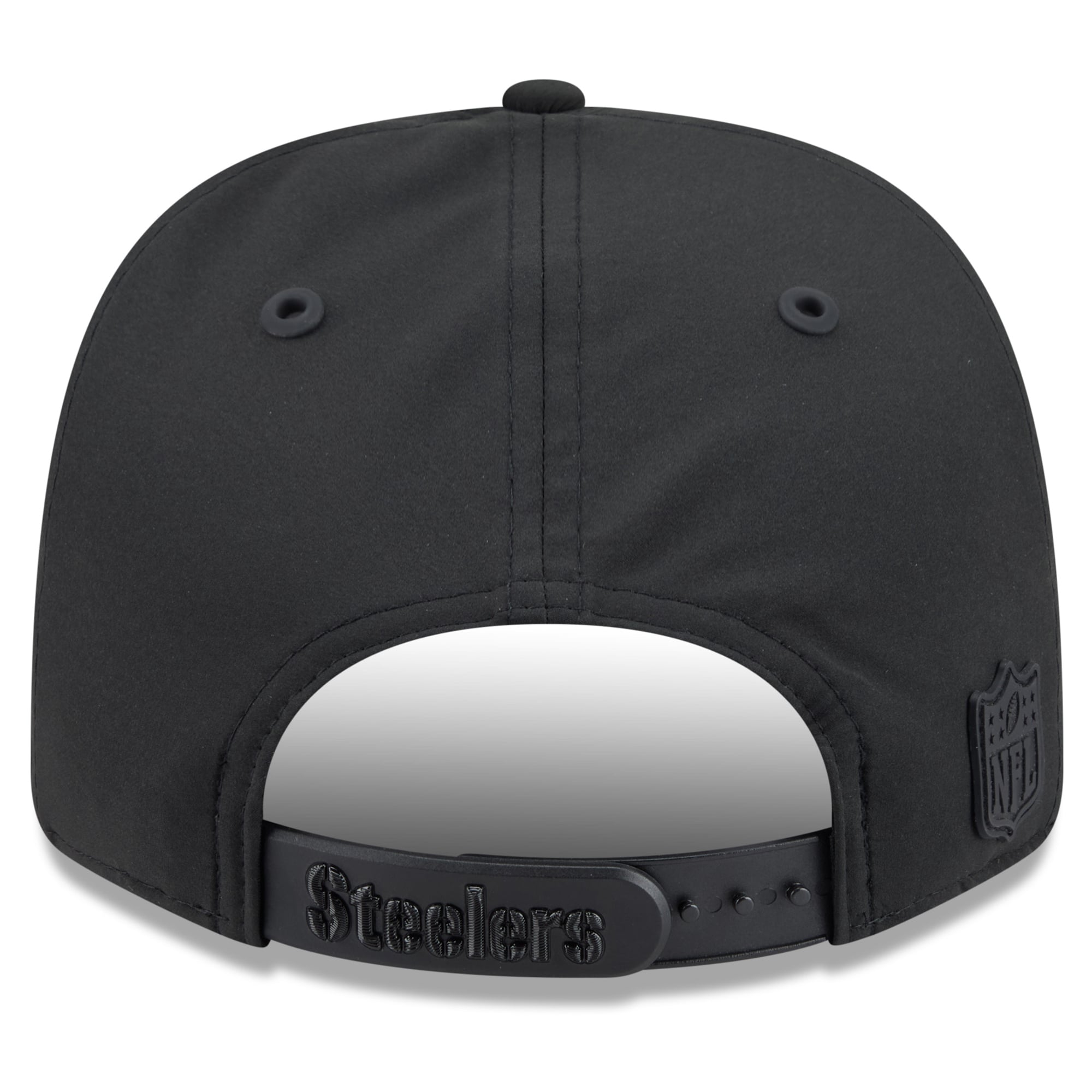 Casquette ajustable New Era noire Pittsburgh Steelers 2026 Sideline 9SEVENTY pour homme