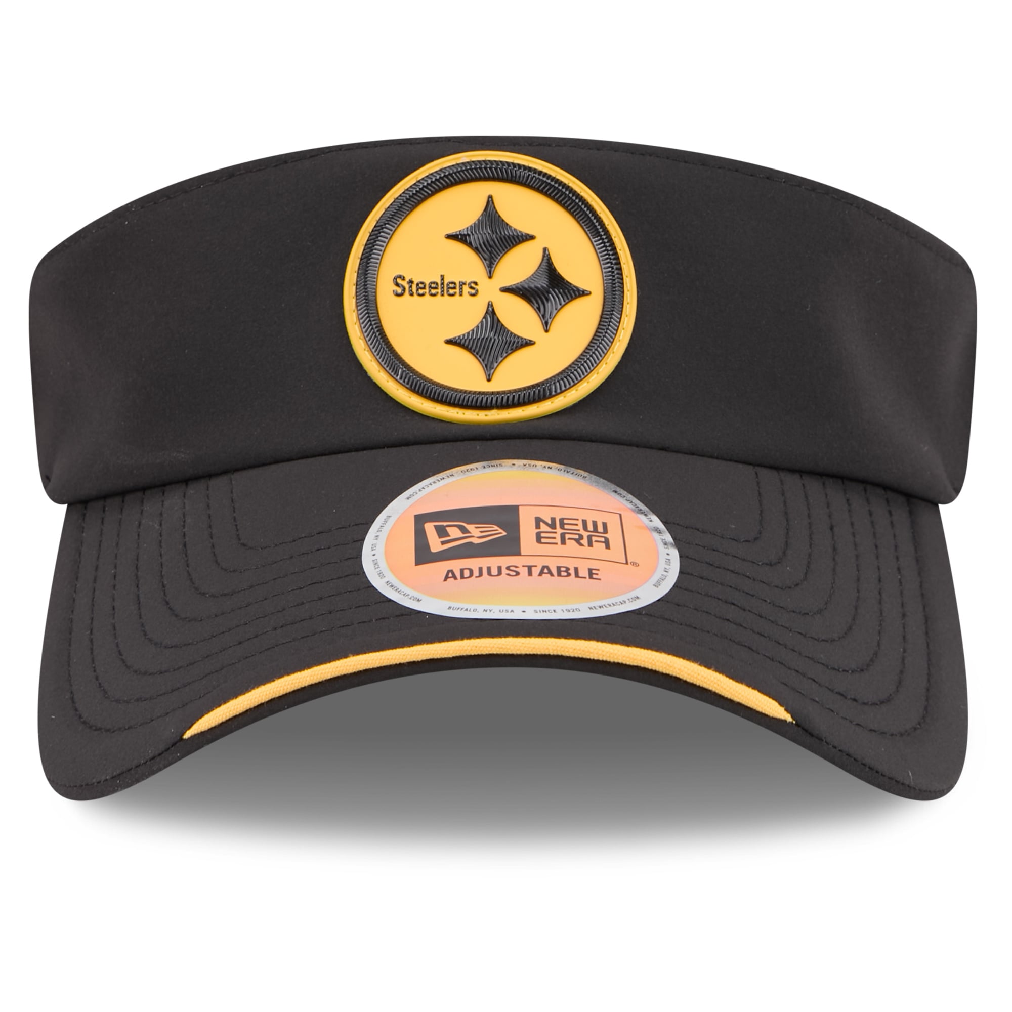 Men's New Era Black Pittsburgh Steelers 2026 Sideline Adjustable Visor