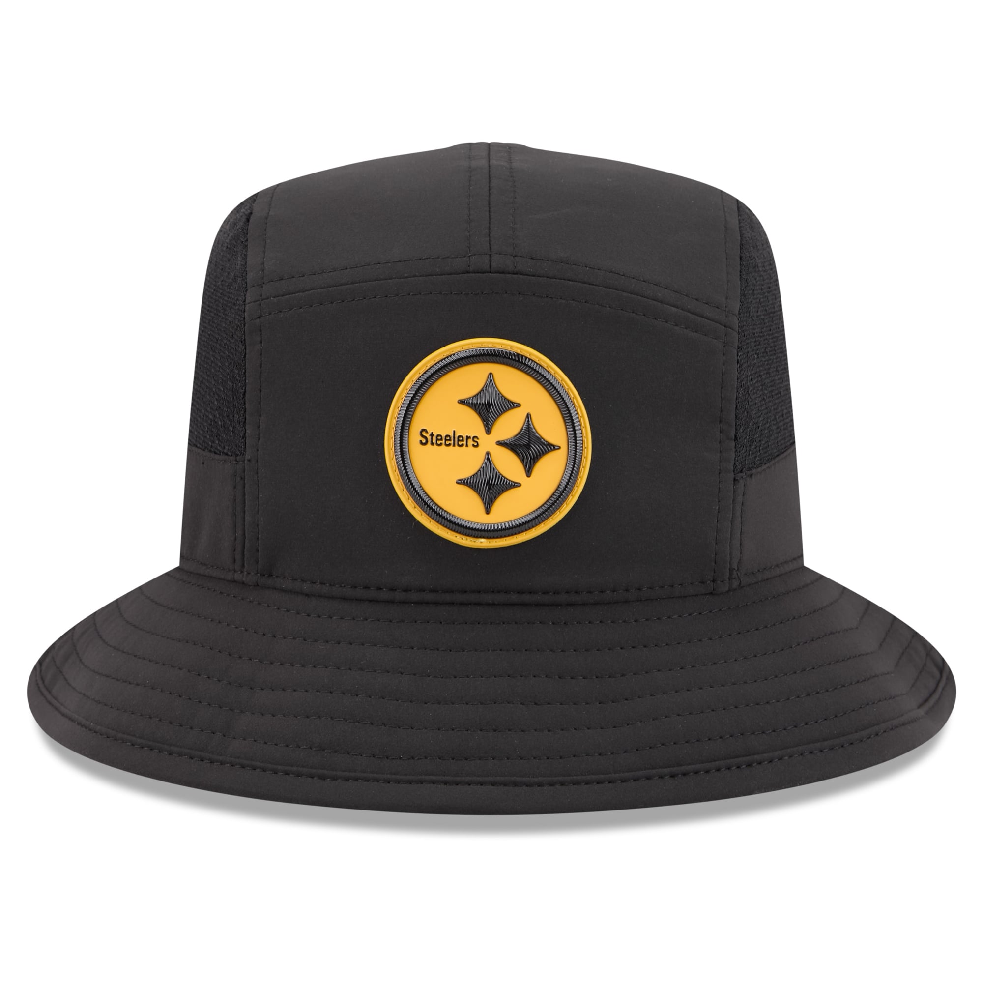 Men's New Era Black Pittsburgh Steelers 2026 Sideline Bucket Hat