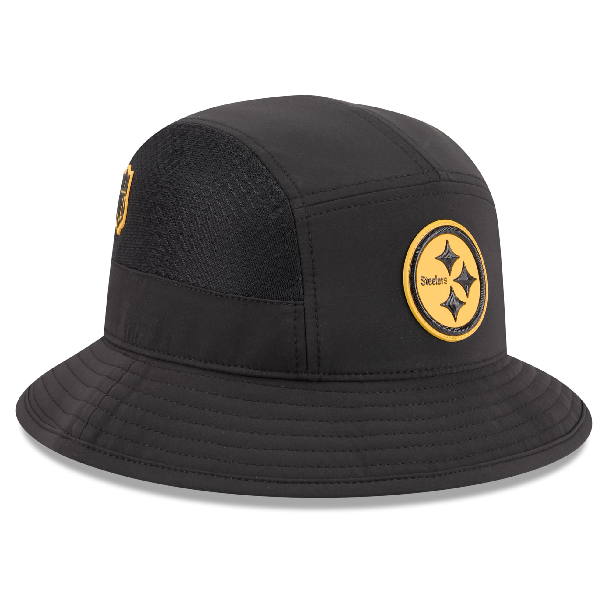 Men's New Era Black Pittsburgh Steelers 2026 Sideline Bucket Hat