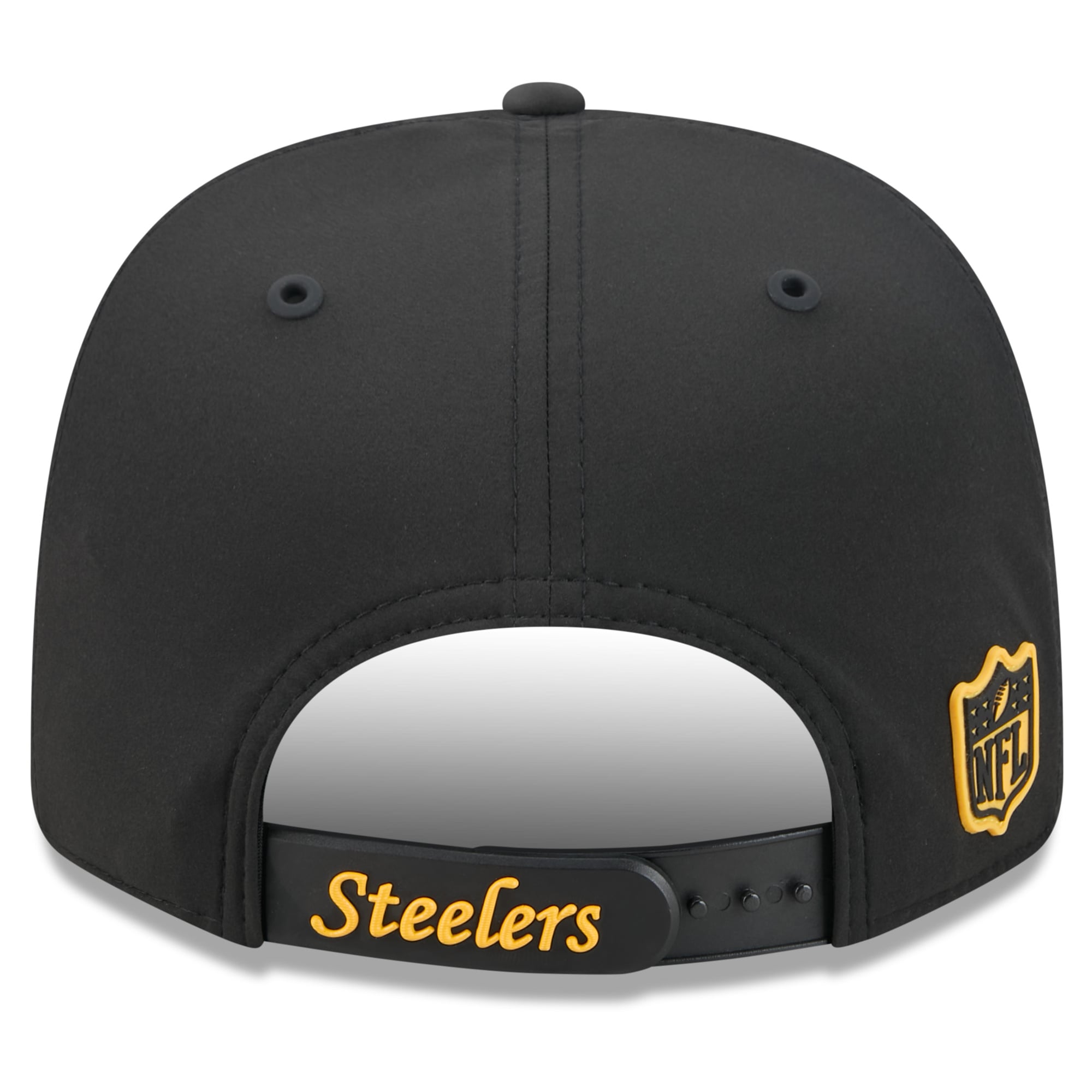 Men's New Era Black Pittsburgh Steelers 2026 Sideline Throwback 9SEVENTY Adjustable Hat
