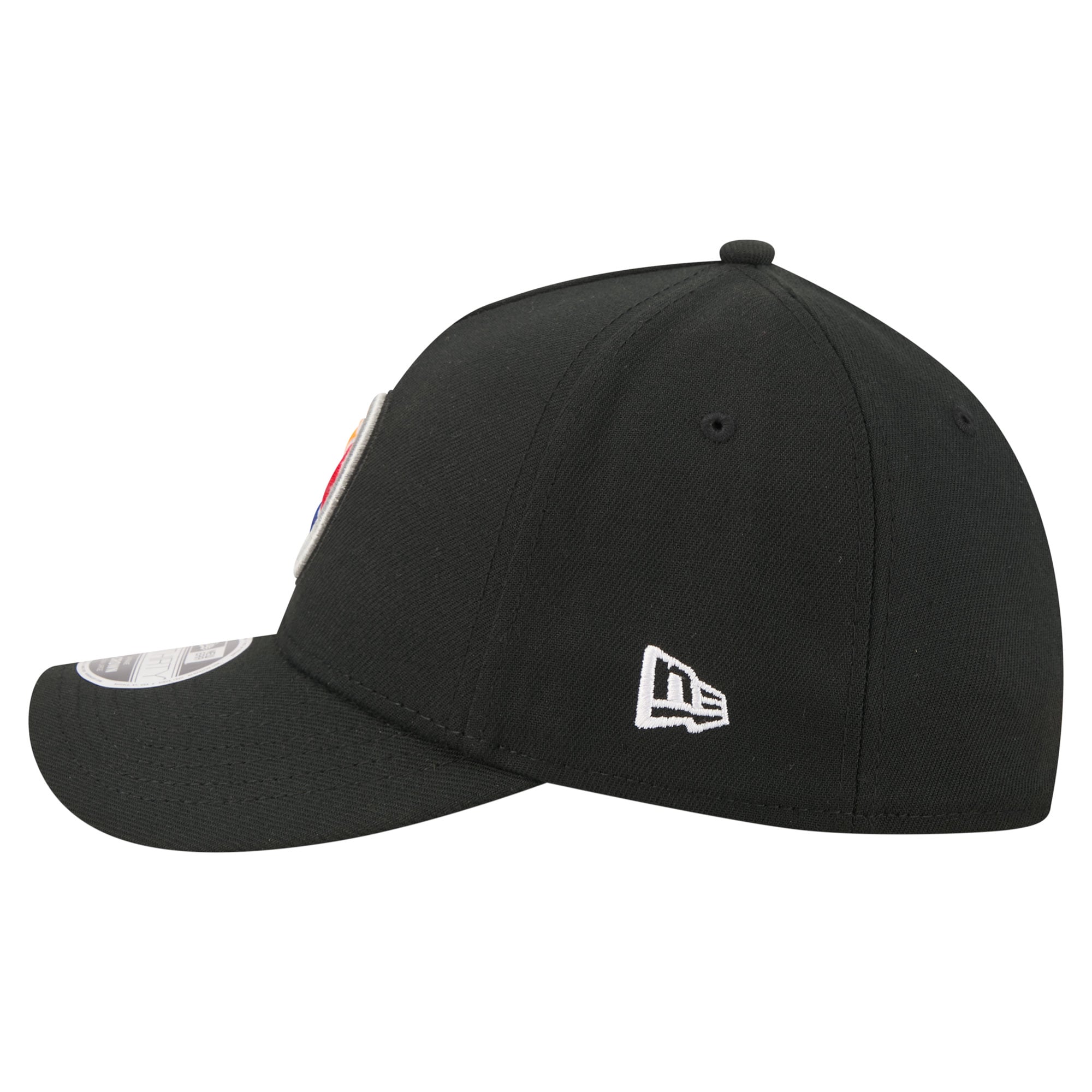 Men's New Era Black Pittsburgh Steelers 39THIRTY M-Crown A-Frame Stretch Hat