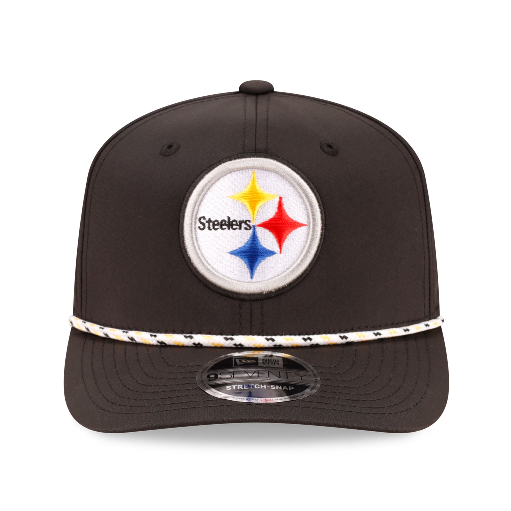 Casquette ajustable New Era Pittsburgh Steelers 9SEVENTY noire pour homme