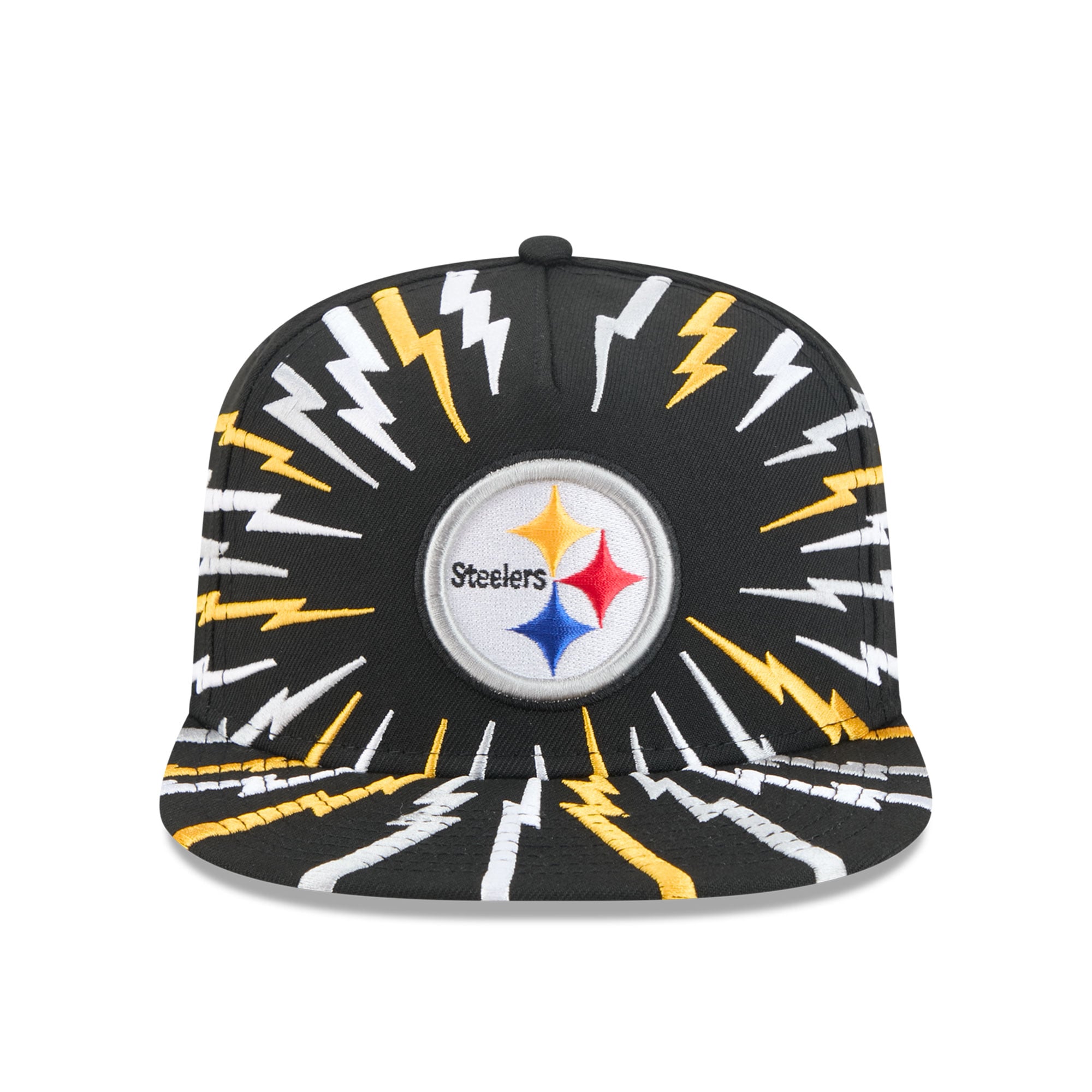 Casquette snapback New Era 9FIFTY Bolt A-Frame noire Pittsburgh Steelers pour homme