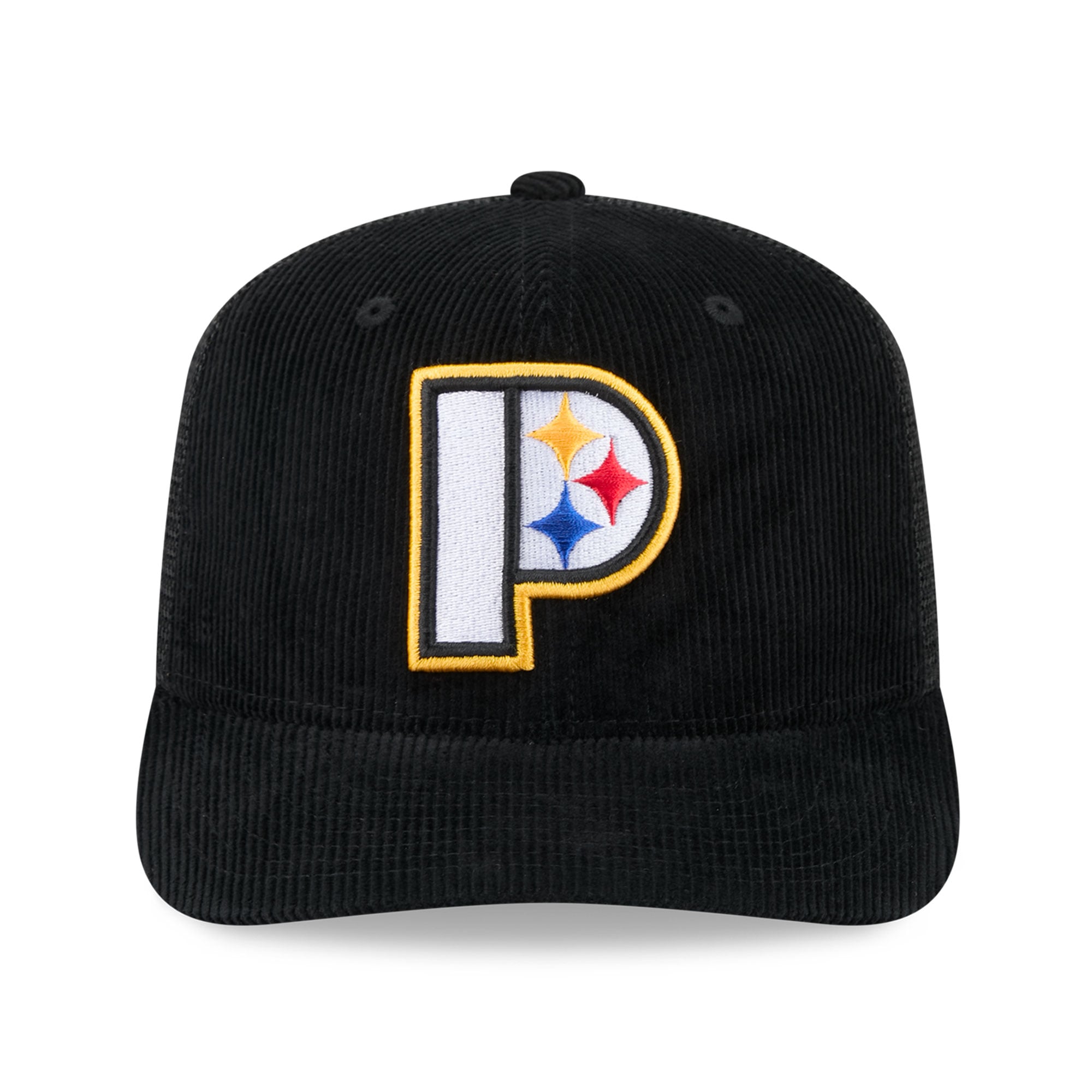 Men's New Era Black Pittsburgh Steelers Deceptor 9SEVENTY Adjustable Hat